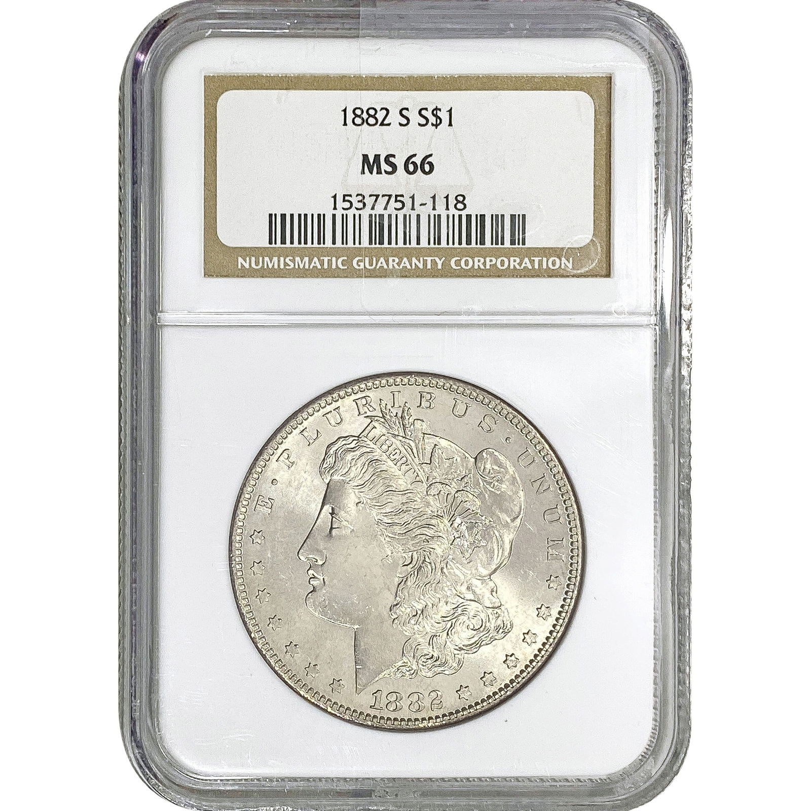 1882-S Morgan Silver Dollar NGC MS66 (1 of 2)