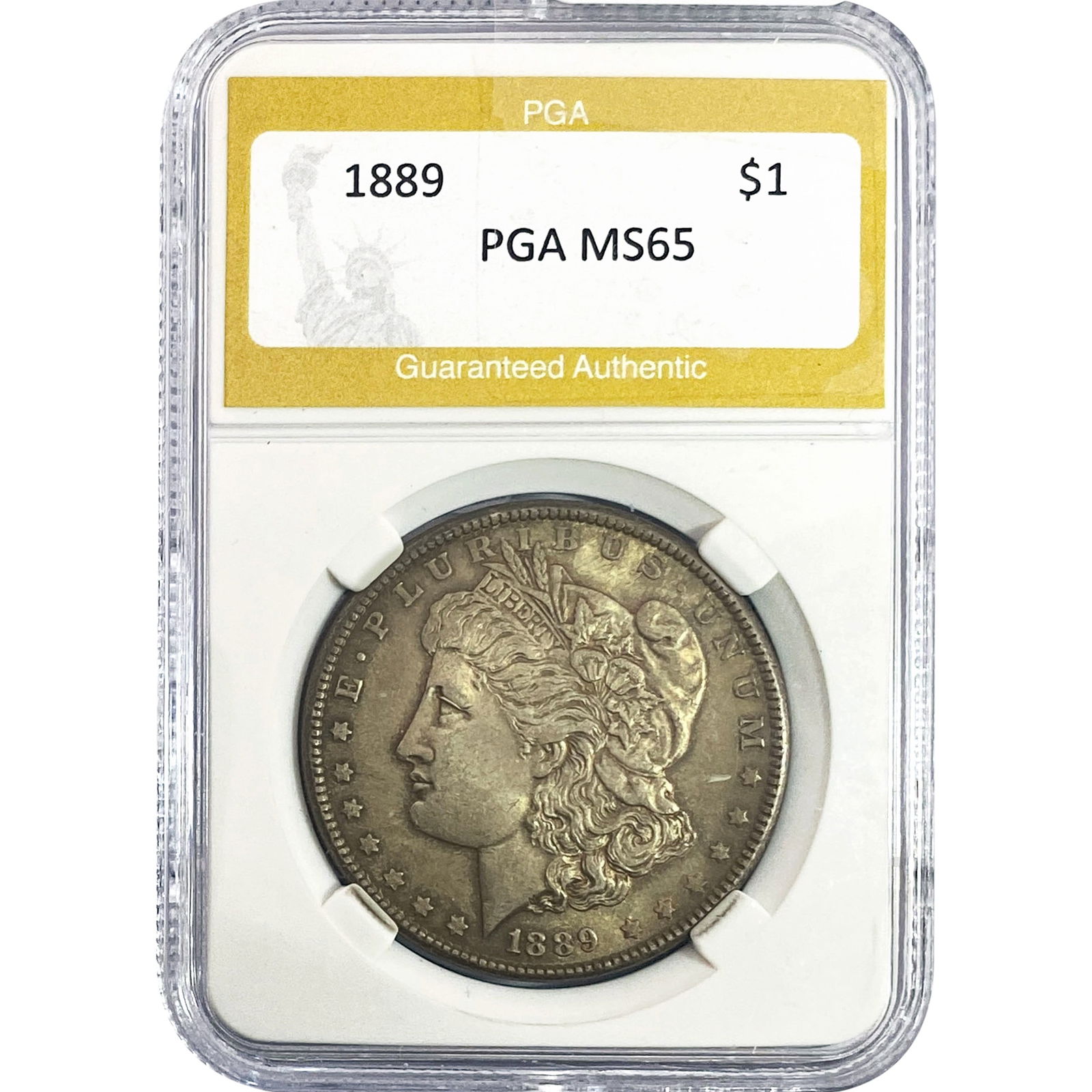 1889 Morgan Silver Dollar PGA MS65 (1 of 2)