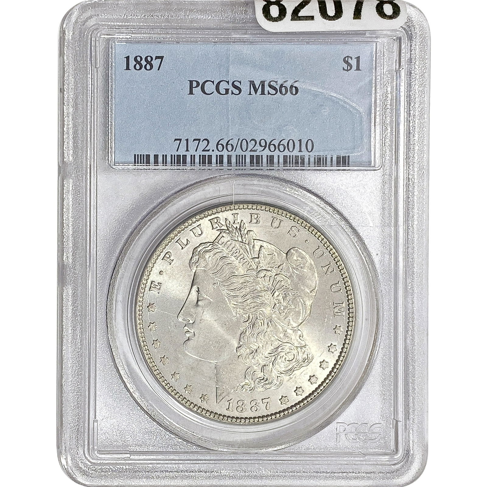 1887 Morgan Silver Dollar PCGS MS66 (1 of 2)