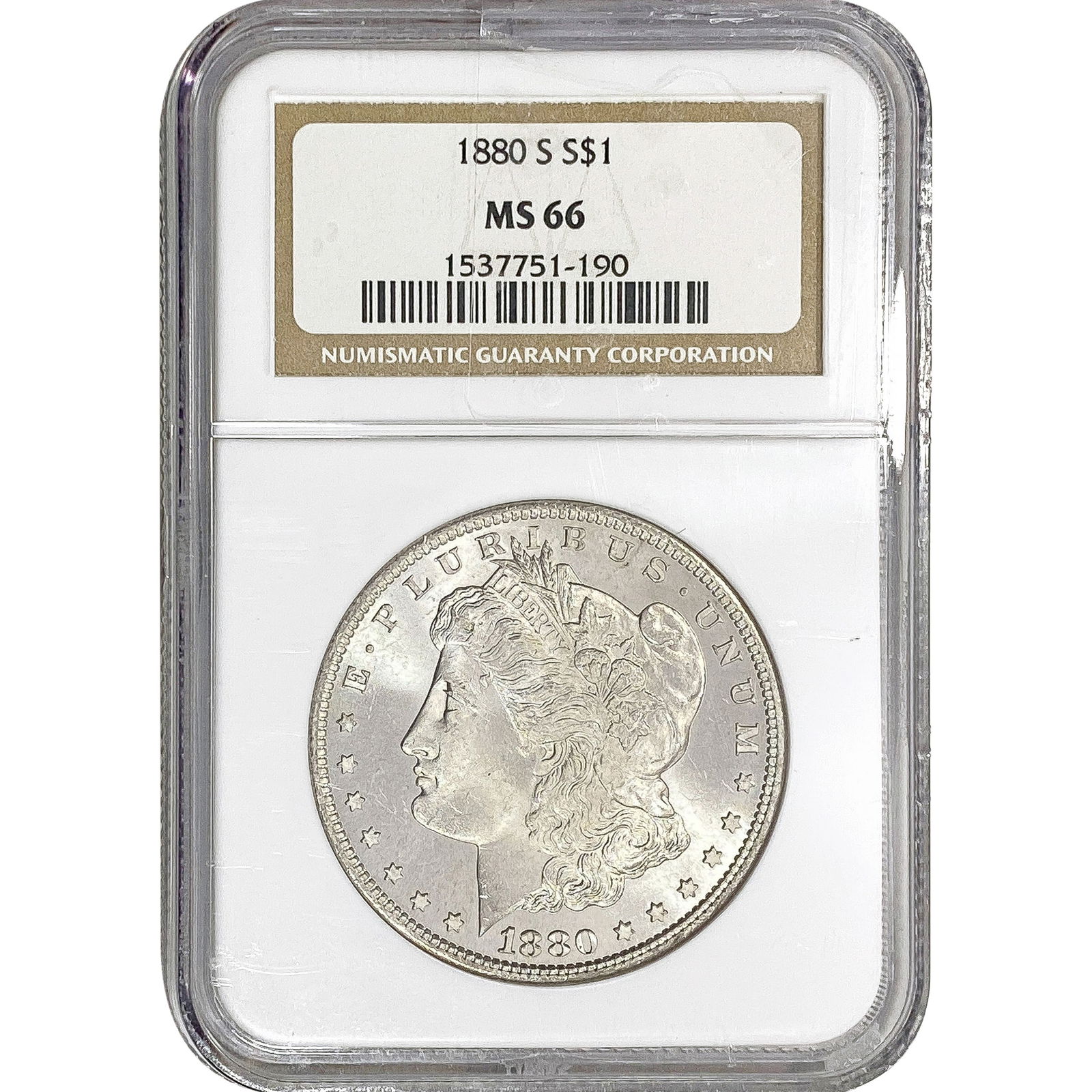 1880-S Morgan Silver Dollar NGC MS66 (1 of 2)
