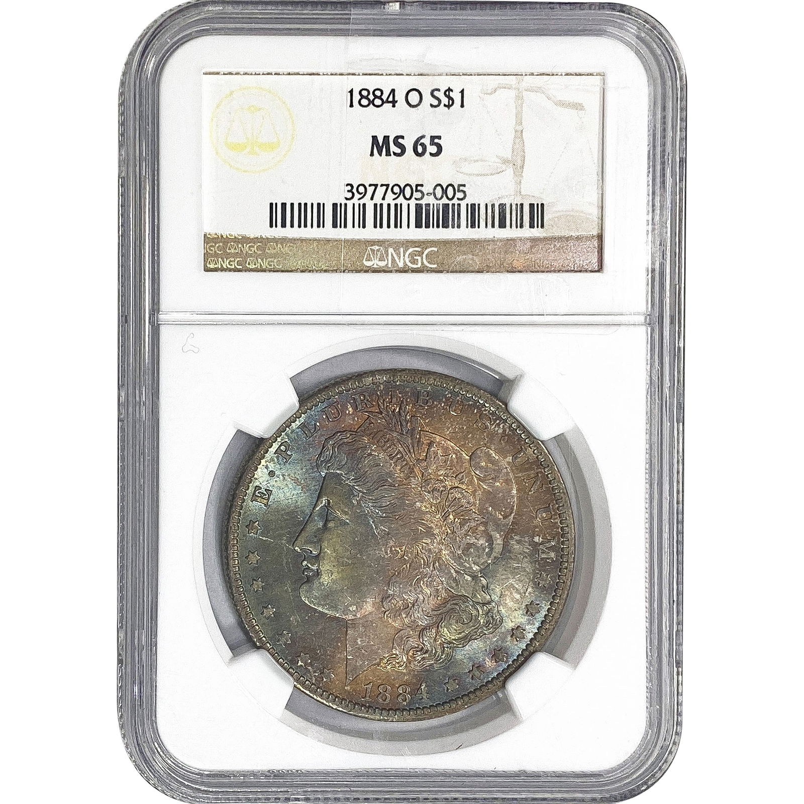 1884-O Morgan Silver Dollar NGC MS65 (1 of 2)
