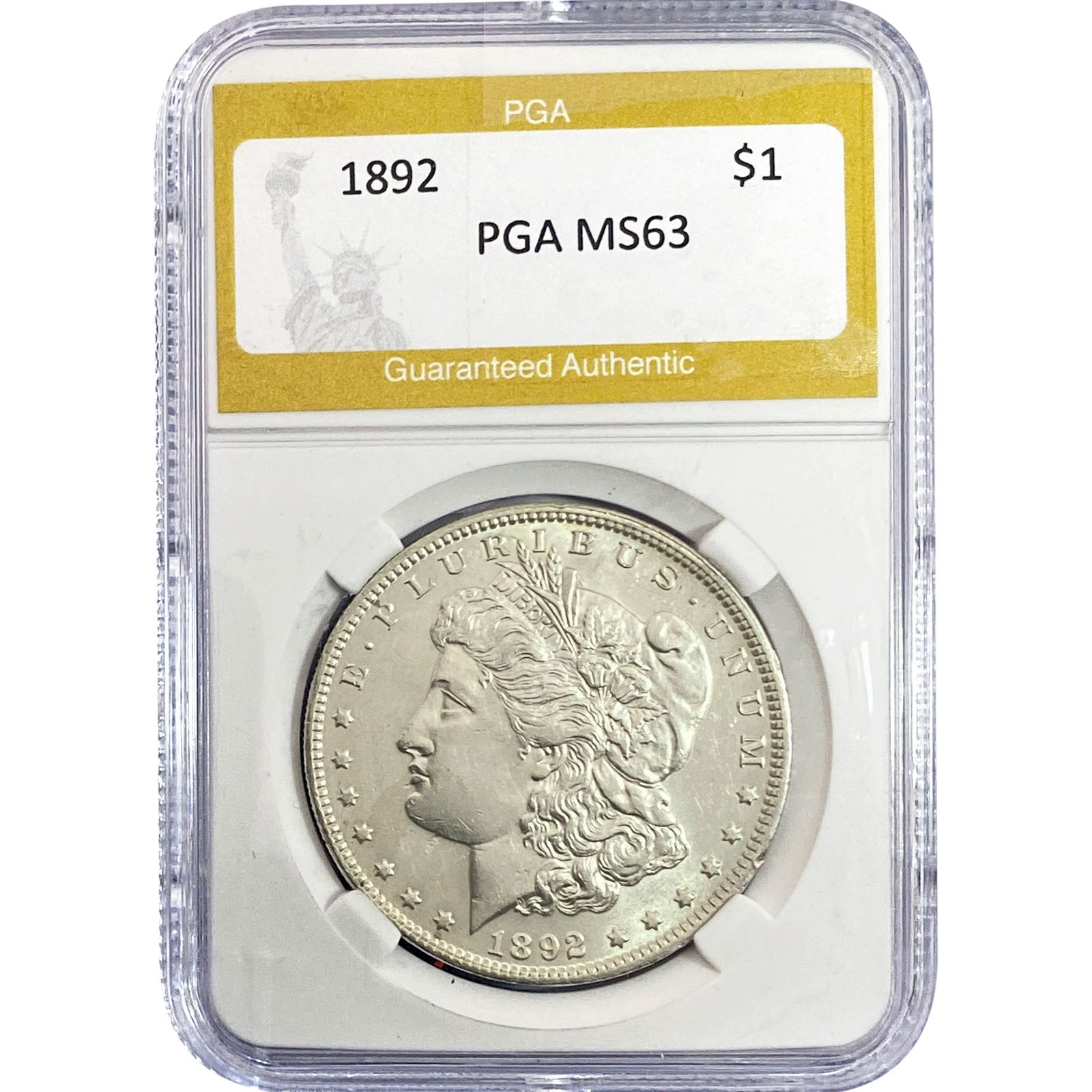 1892 Morgan Silver Dollar PGA MS63 (1 of 2)