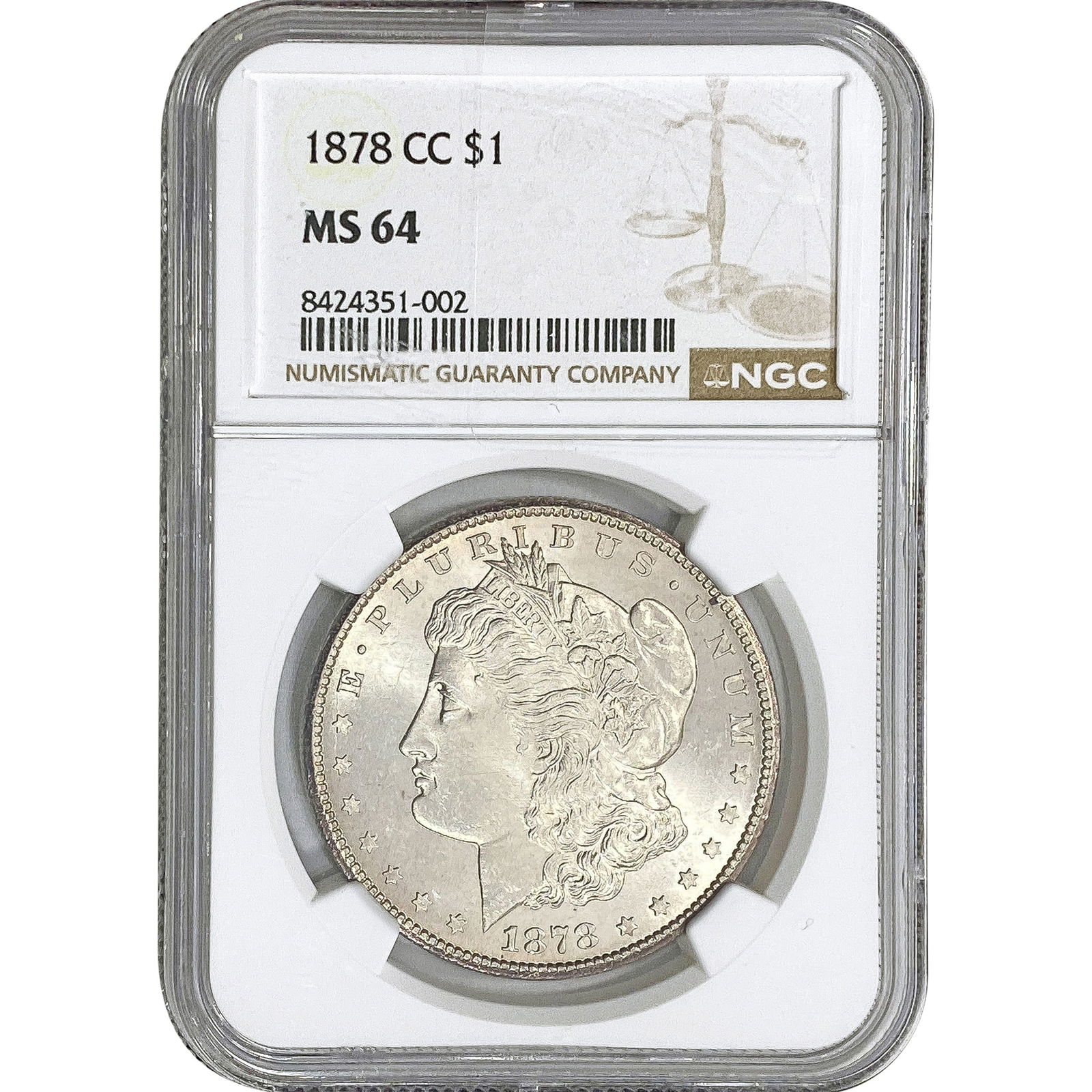 1878-CC Morgan Silver Dollar NGC MS64 (1 of 2)