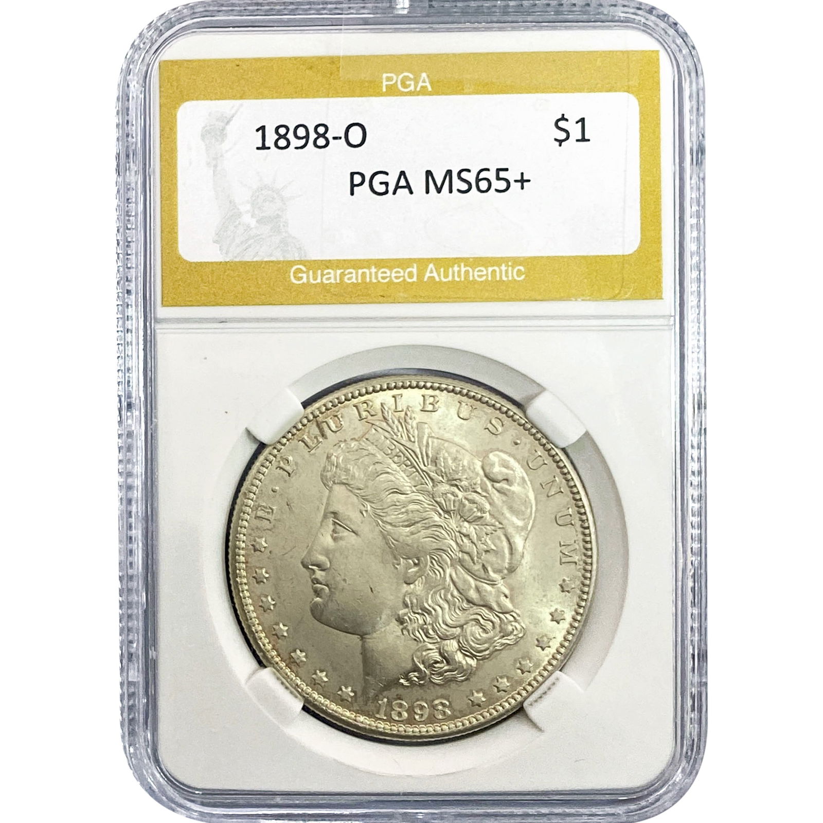 1898-O Morgan Silver Dollar PGA MS65+ (1 of 2)