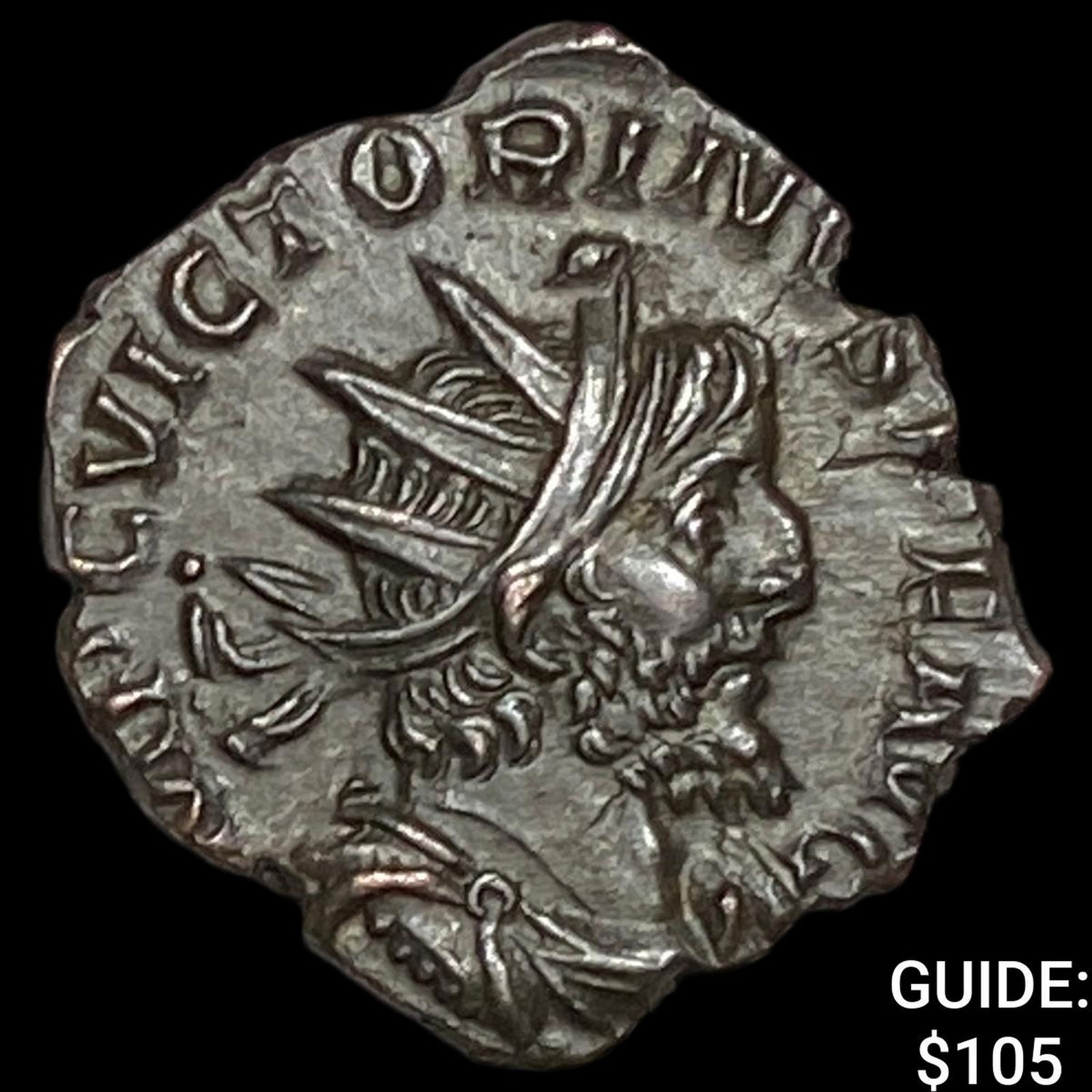 Romano-Gallic Victorinus 269-271 BI Dbl Denarius CHOICE AU: Romano-Gallic Victorinus 269-271 BI Dbl Denarius CHOICE AU