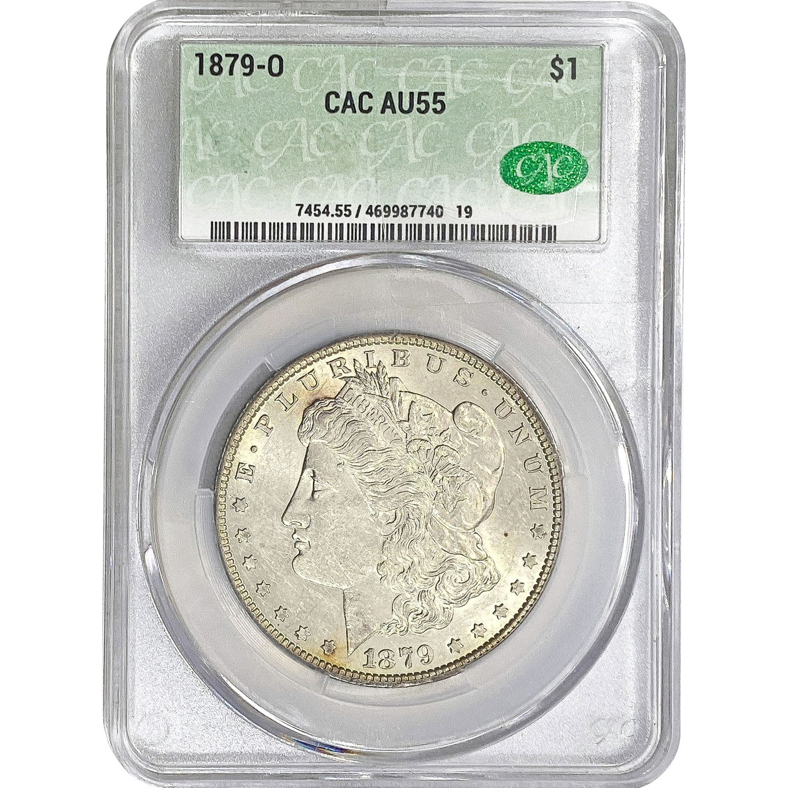 1879-O Morgan Silver Dollar CAC AU55 (1 of 2)