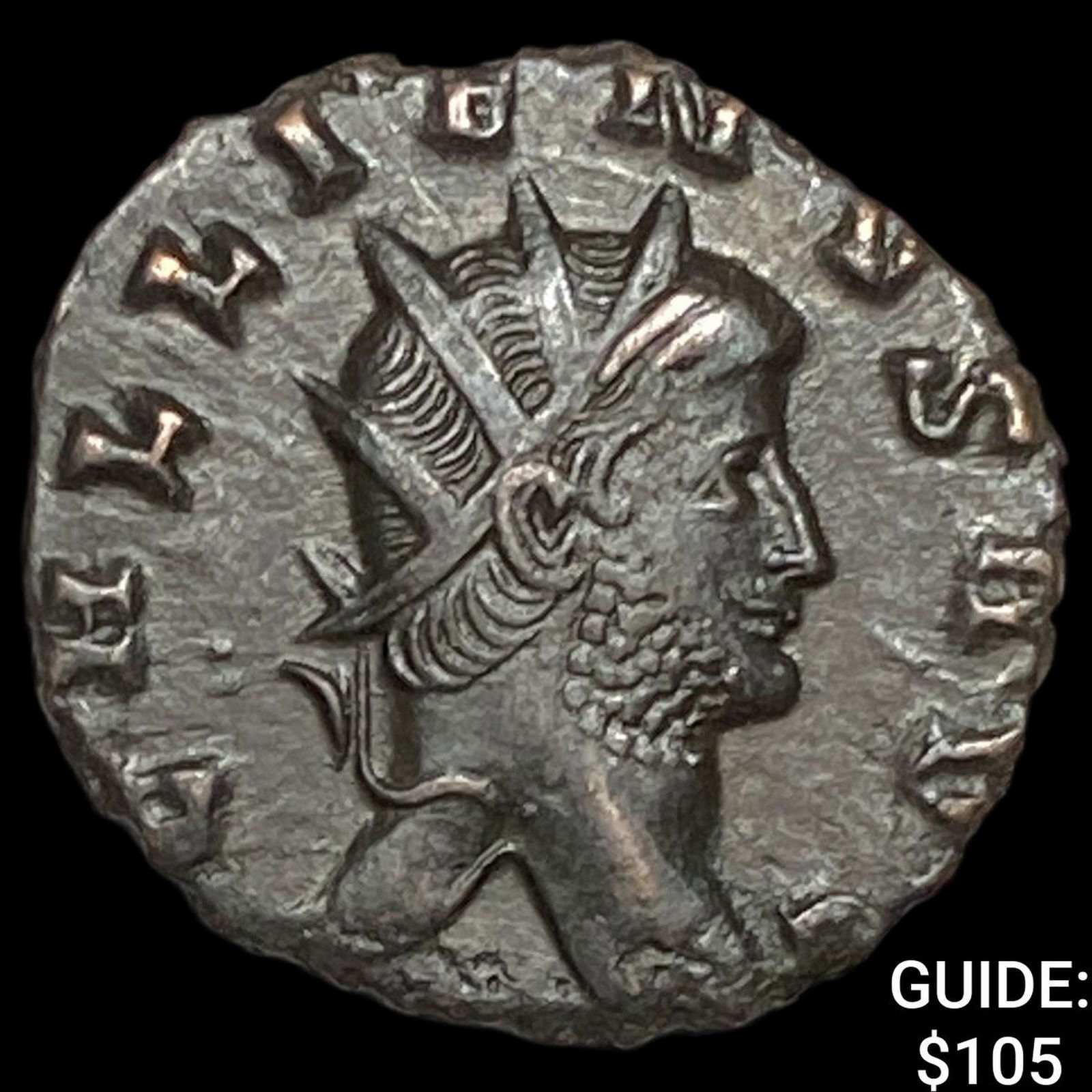 Roman Gallienus 253-268 AD BI Dbl Denarius CHOICE AU (1 of 2)