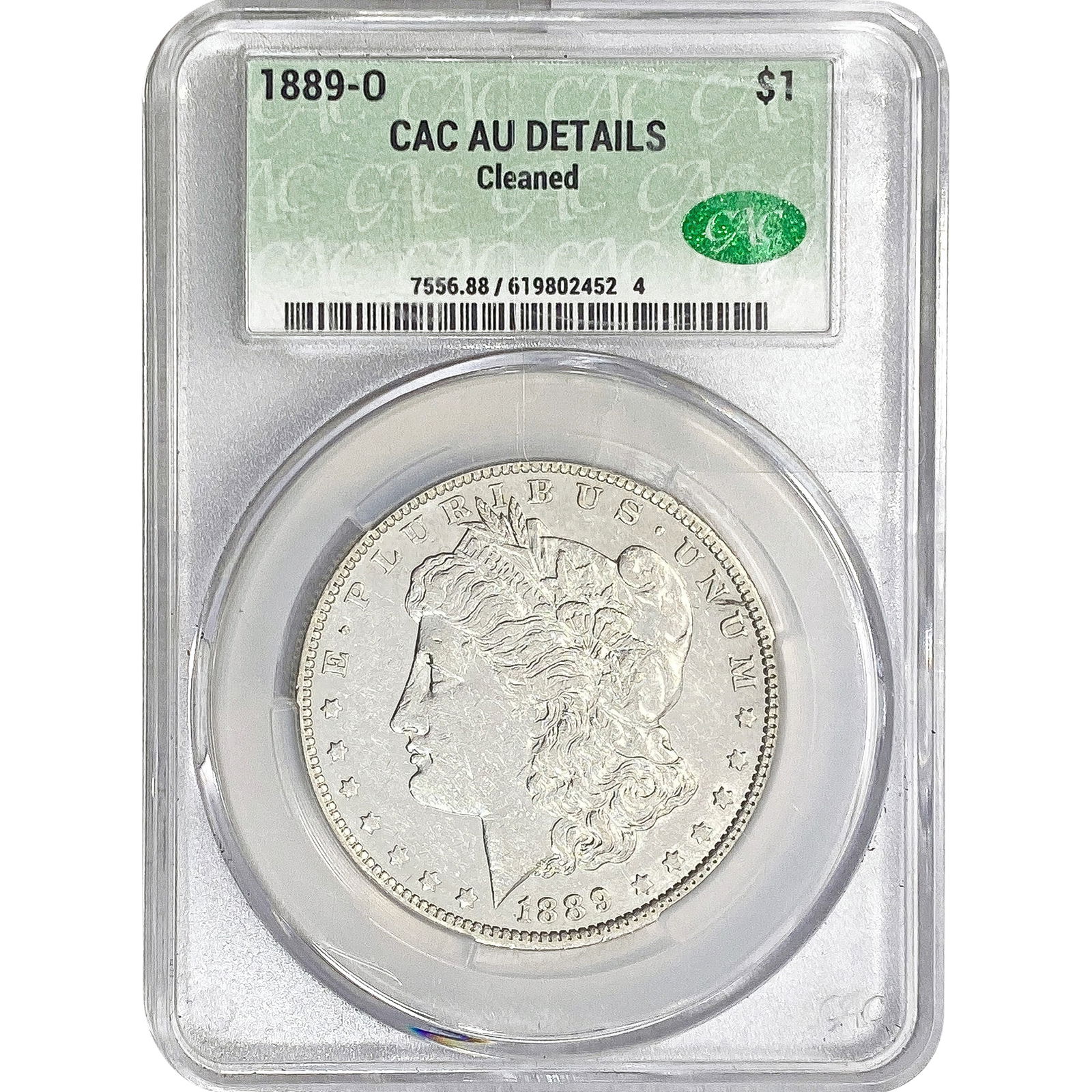 1889-O Morgan Silver Dollar CAC AUDETAILS (1 of 2)