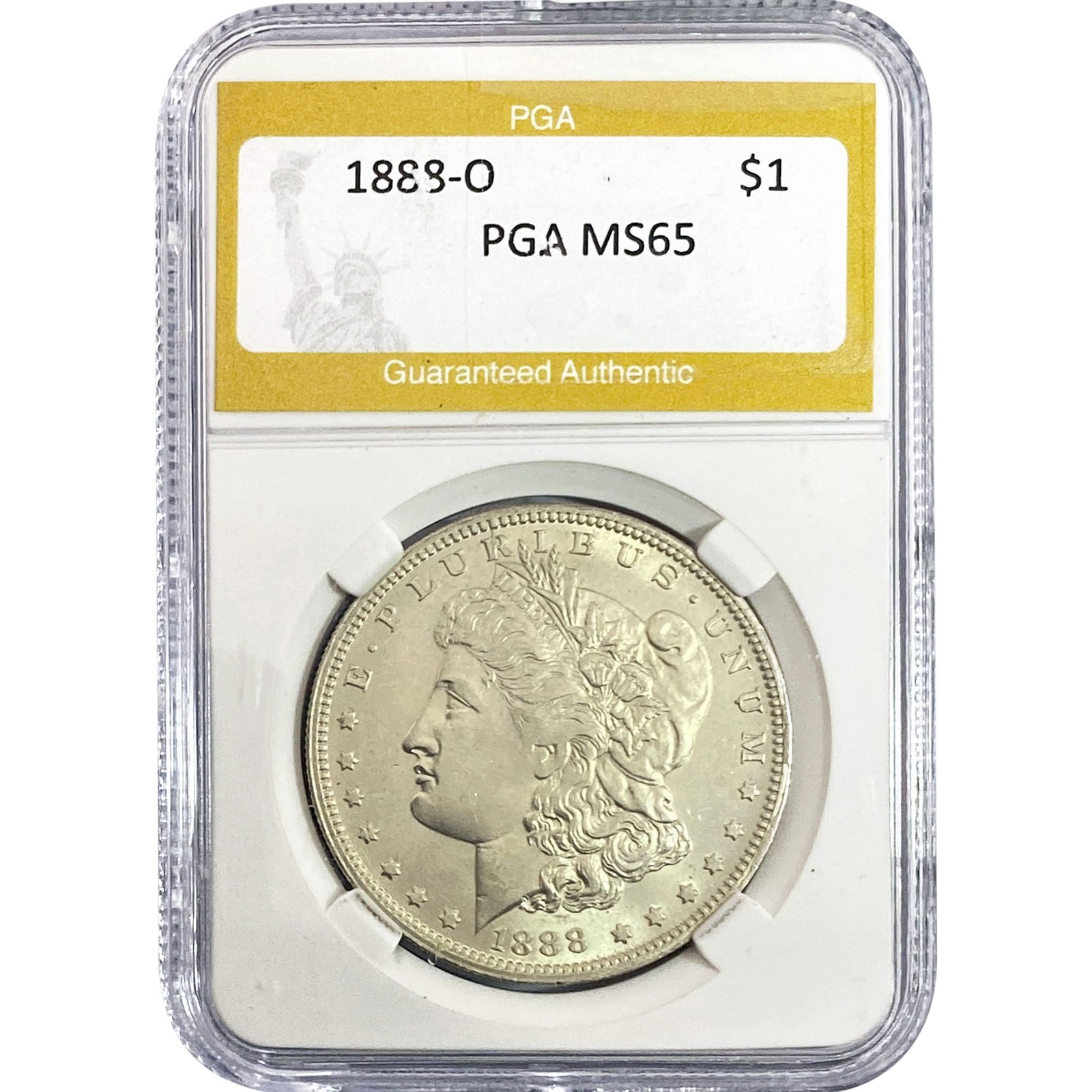 1888-O Morgan Silver Dollar PGA MS65 (1 of 2)