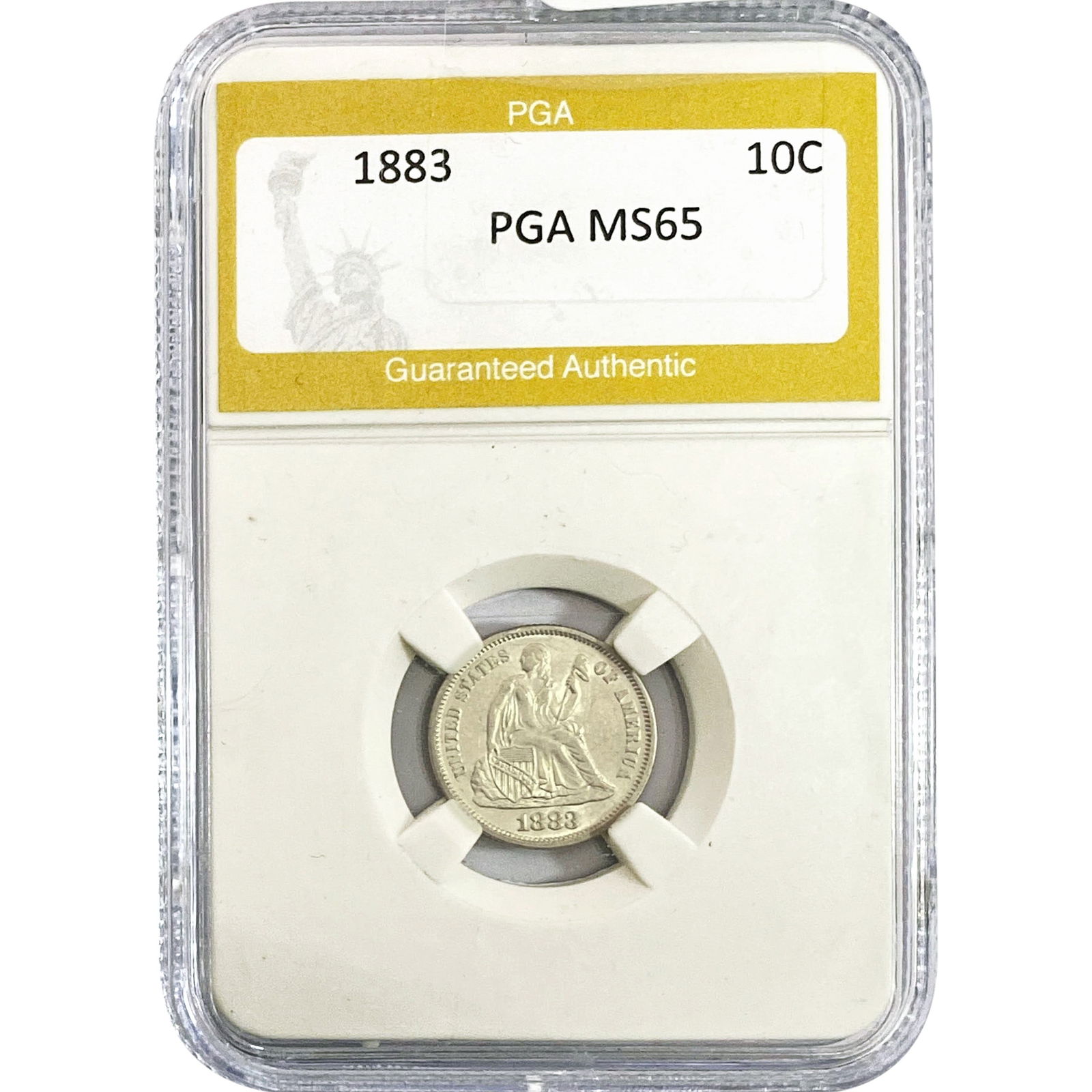 1883 Seated Liberty Dime PGA MS65 (1 of 2)
