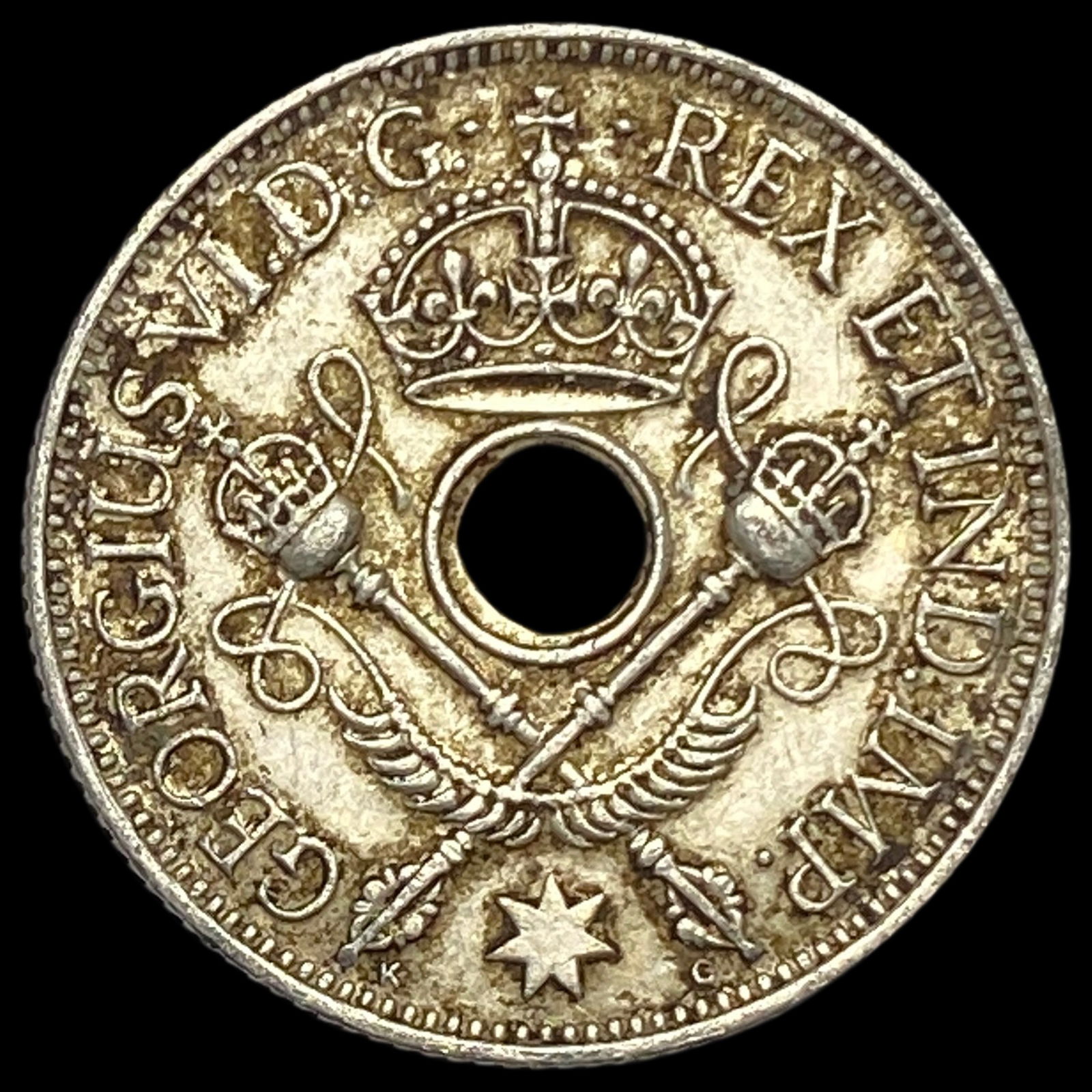 1945 New Guinea Silver Shilling UNCIRCULATED: 1945 New Guinea Silver Shilling UNCIRCULATED