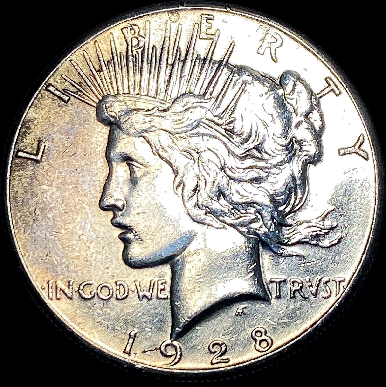 1928 Silver Peace Dollar CLOSELY UNCIRCULATED (1 of 2)