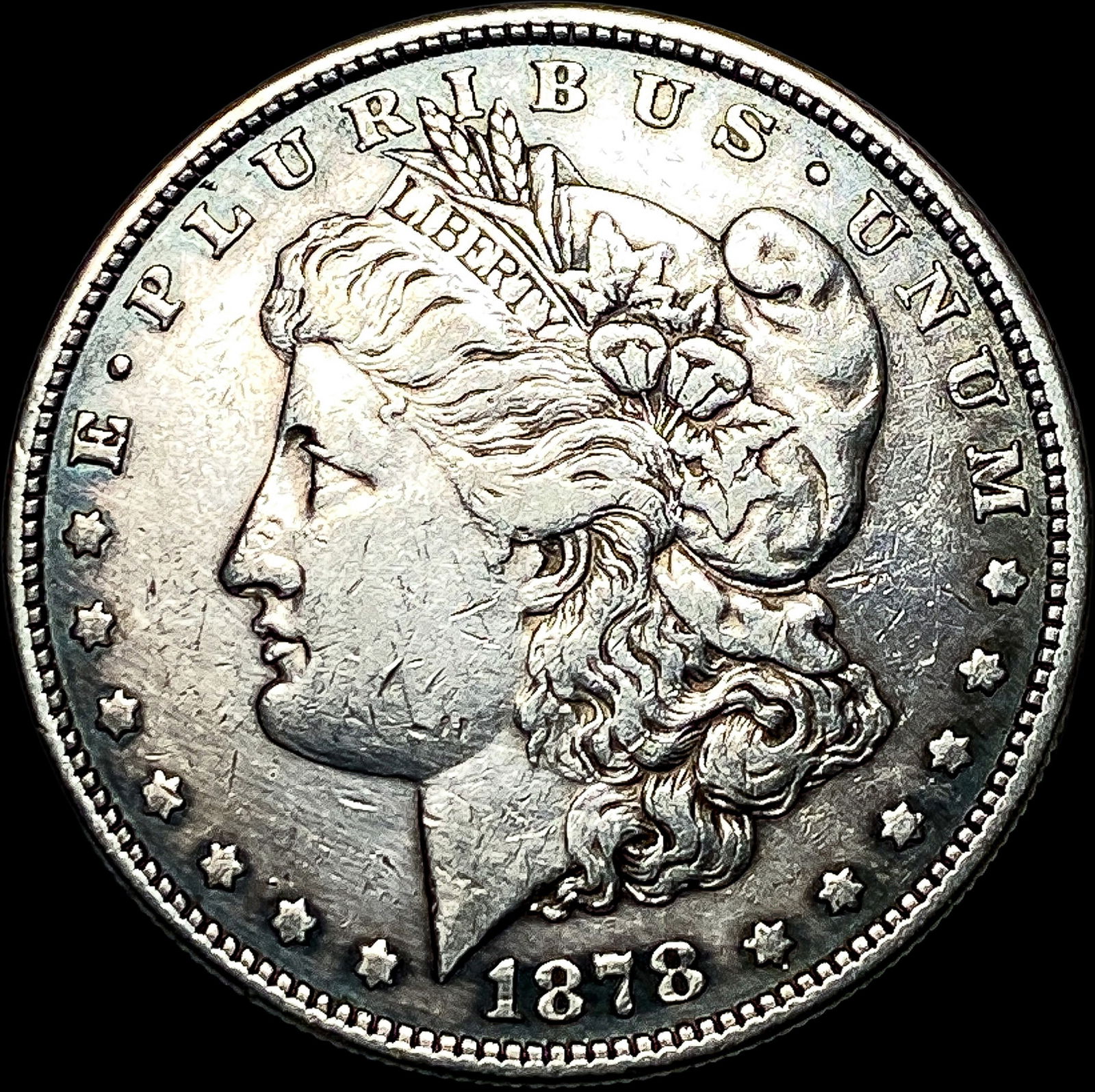 1878 8TF Silver Morgan Dollar NEARLY UNCIRCULATED (1 of 2)
