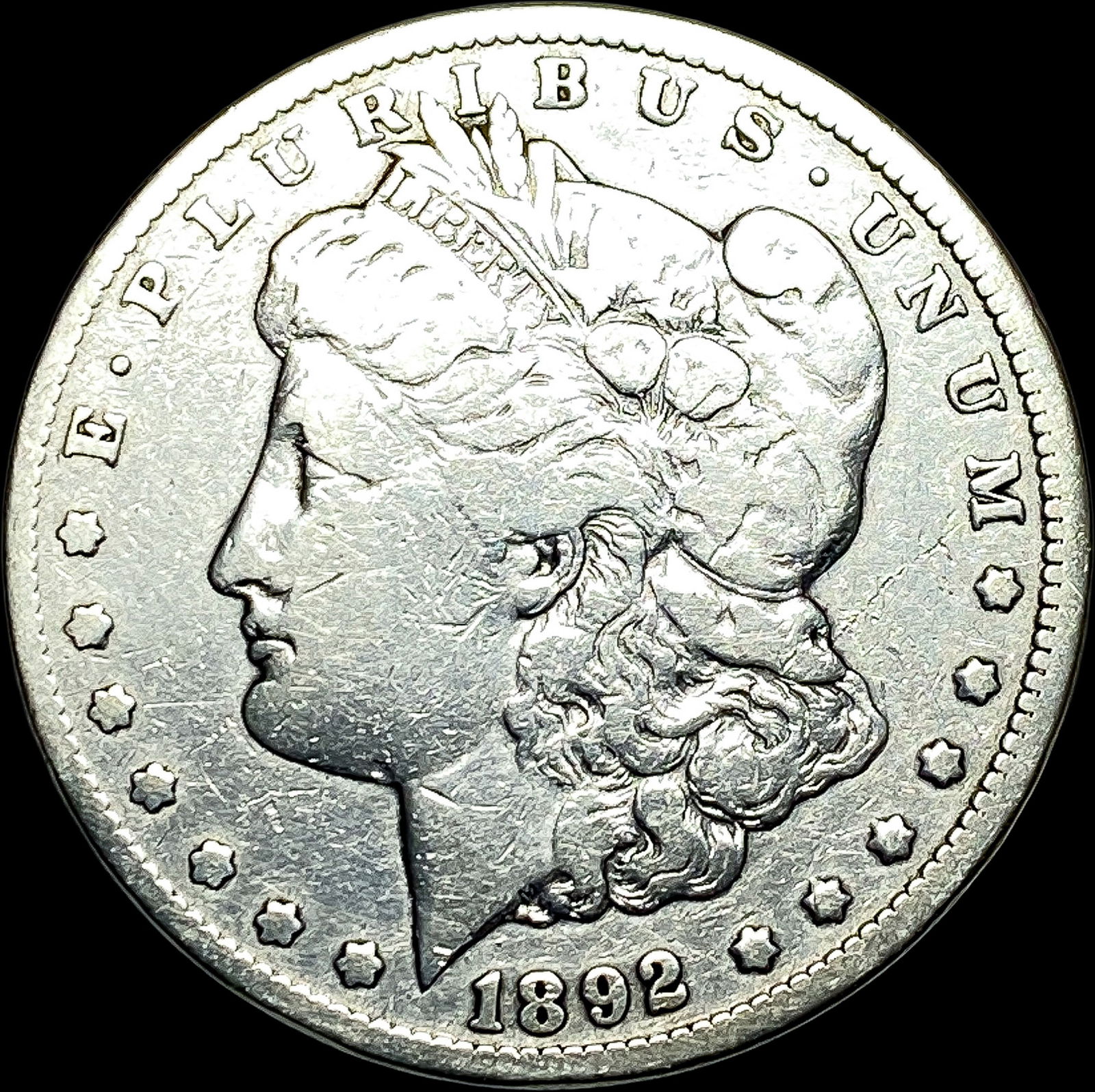 1892-CC Silver Morgan Dollar NICELY CIRCULATED (1 of 2)