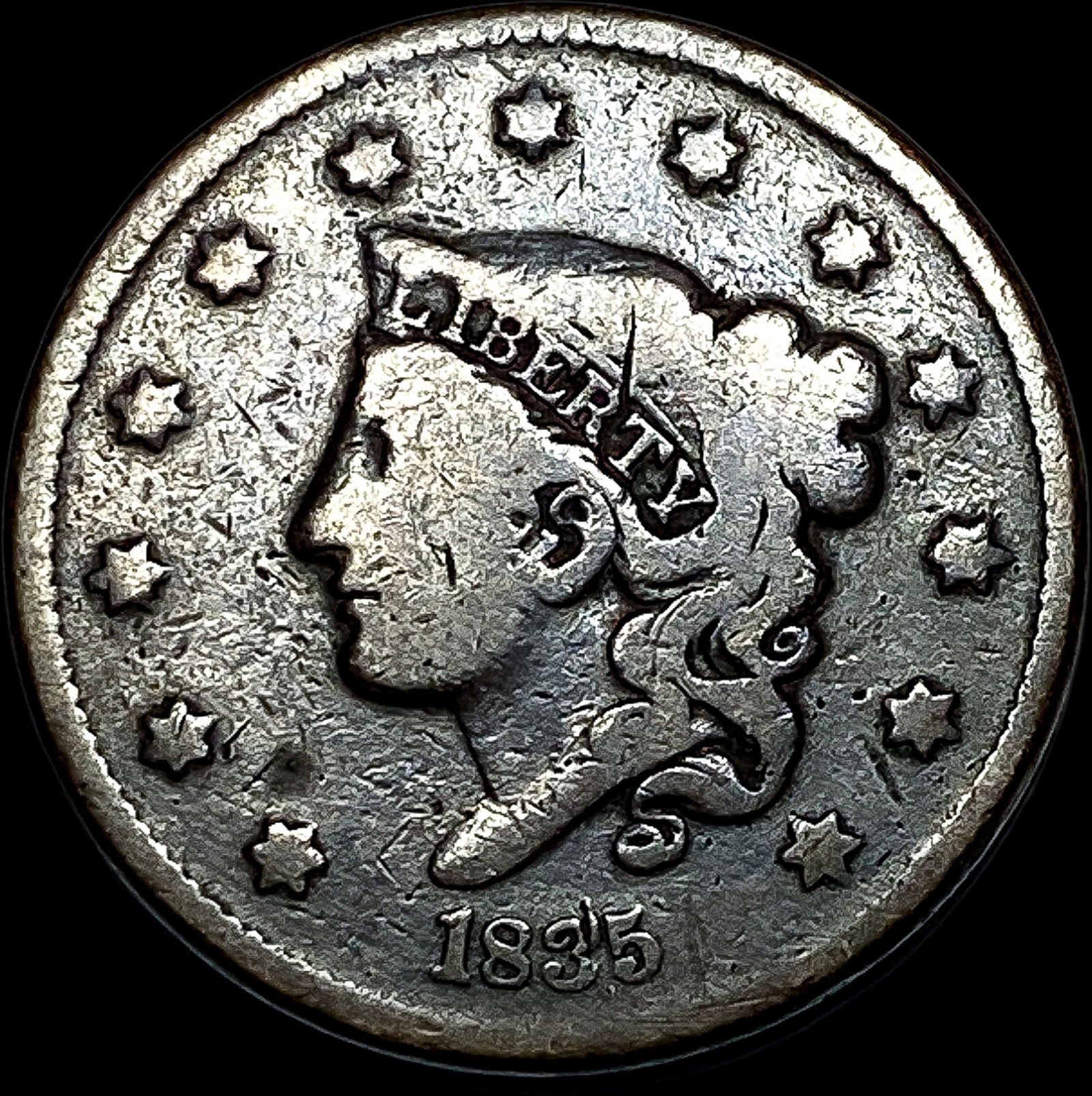 1835 Coronet Head Large Cent HIGH GRADE (1 of 2)