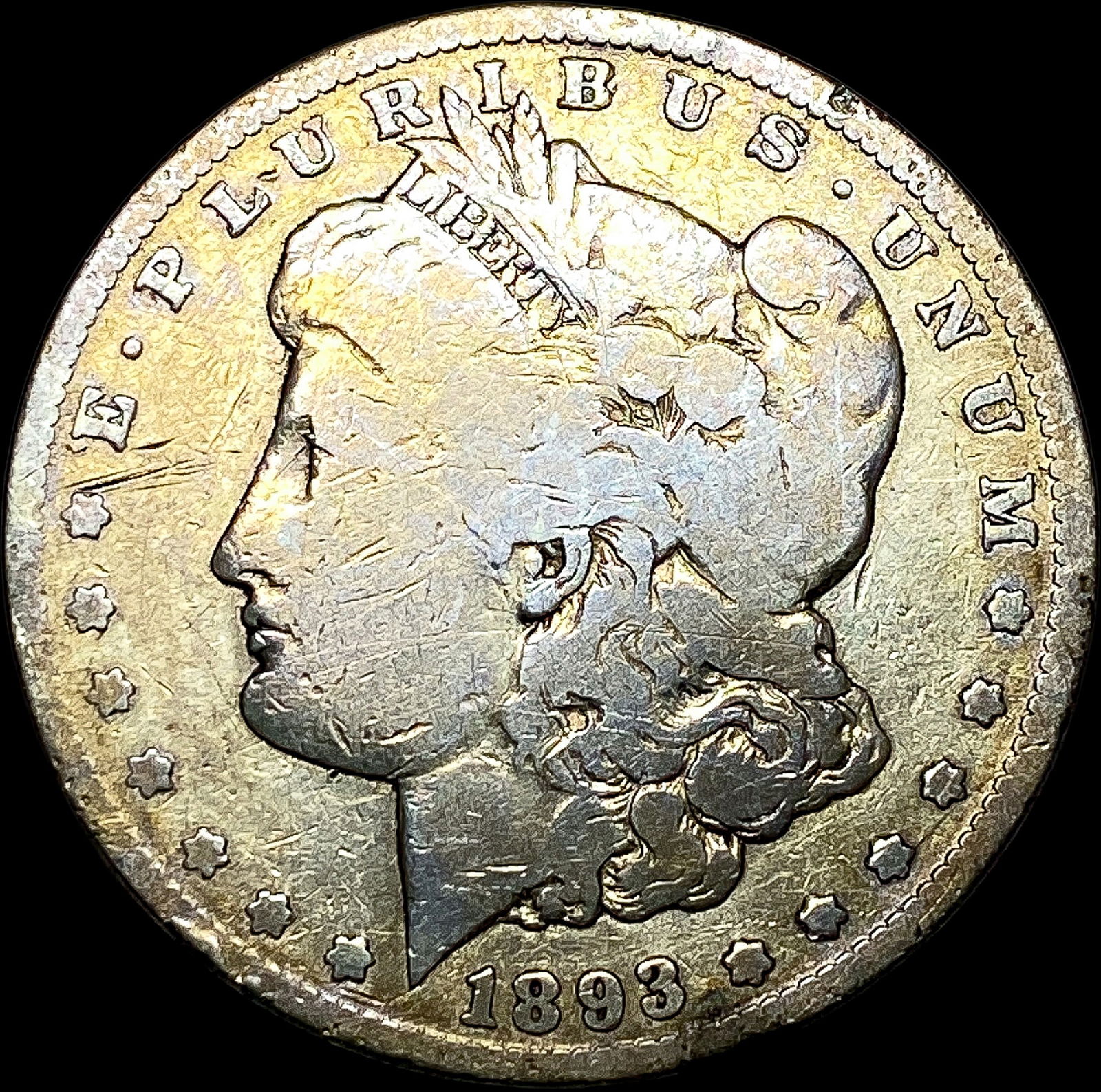 1893-CC Morgan Silver Dollar NICELY CIRCULATED (1 of 2)