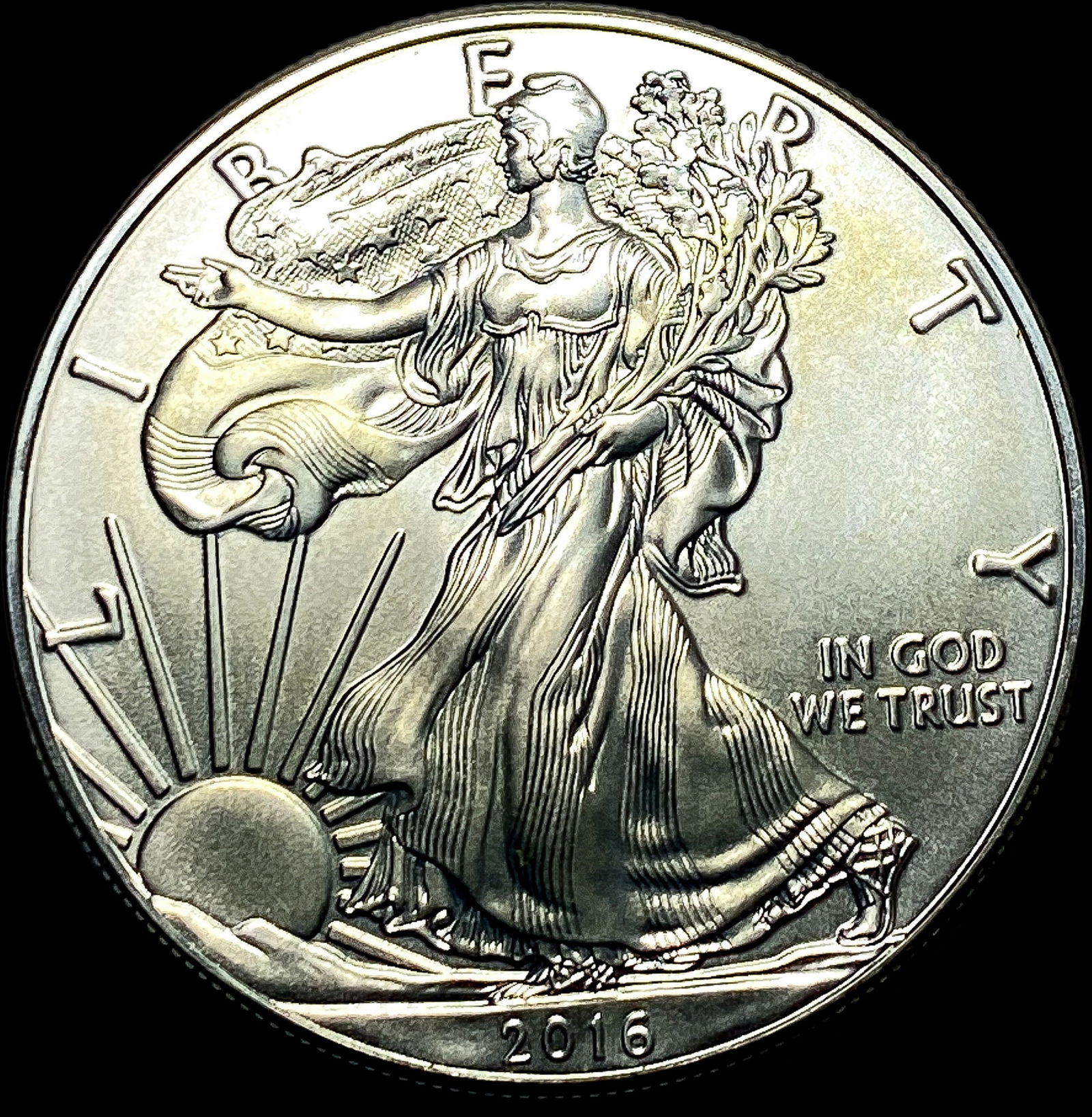 2016 1 oz Silver American Eagle $1 SUPERB GEM BU (1 of 2)