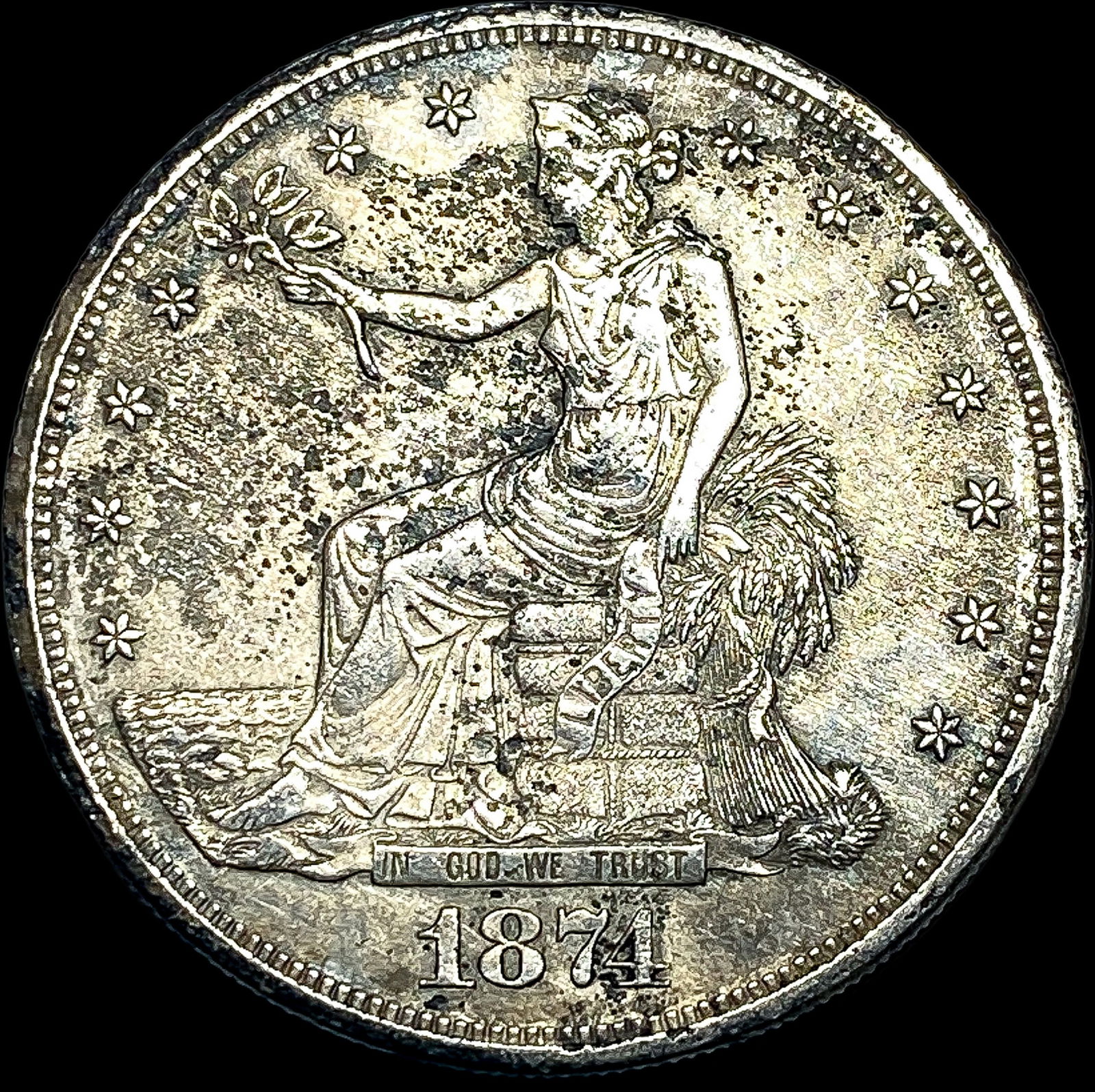 1874 Silver Trade Dollar HIGH GRADE (1 of 2)