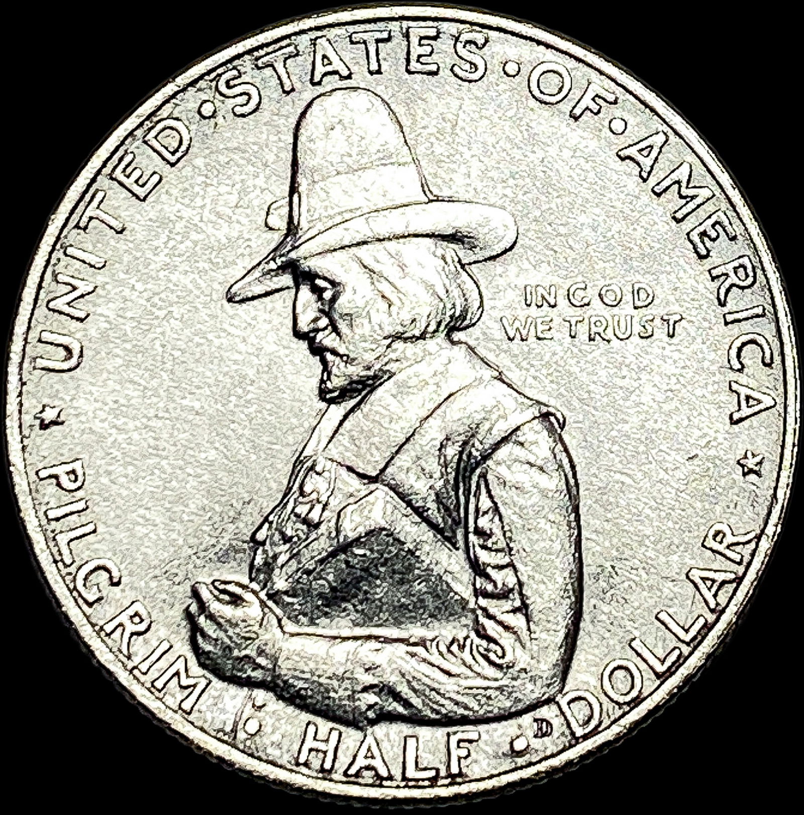 1920 Silver Pilgrim Half Dollar HIGH GRADE: 1920 Silver Pilgrim Half Dollar HIGH GRADE