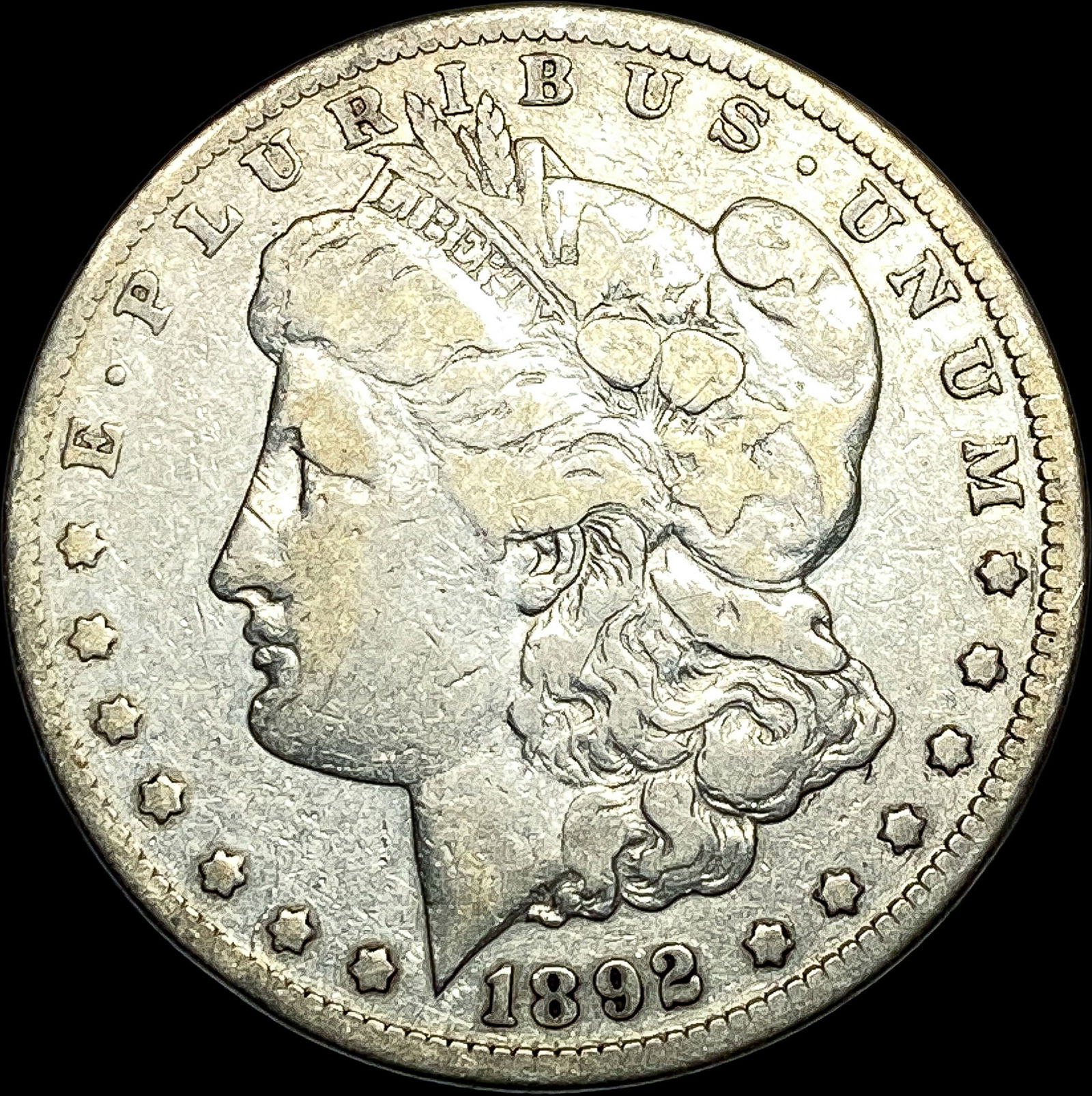1892-CC Silver Morgan Dollar LIGHTLY CIRCULATED (1 of 2)