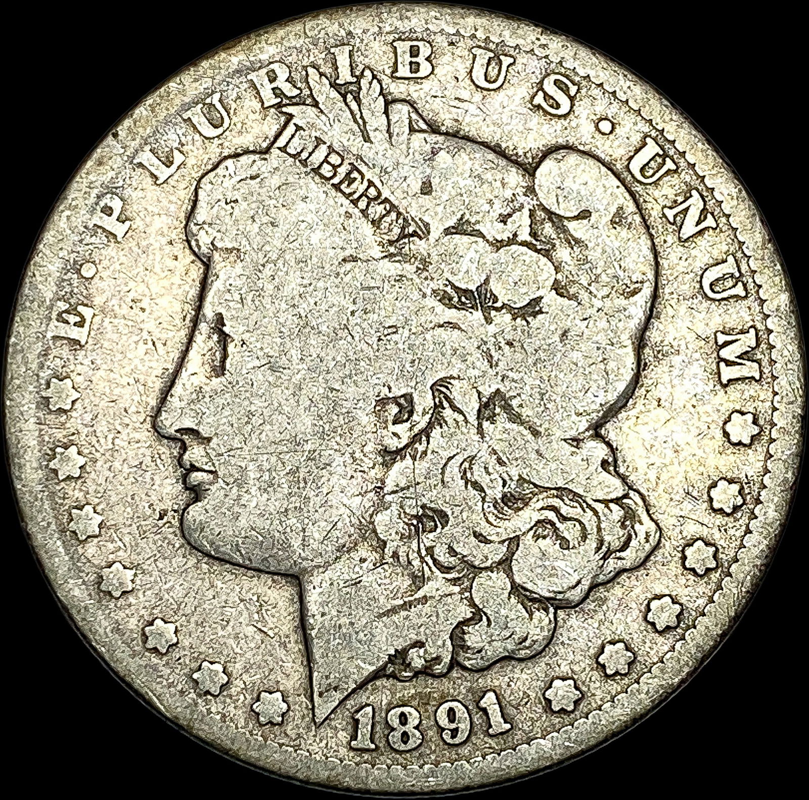 1891-CC Silver Morgan Dollar NICELY CIRCULATED (1 of 2)