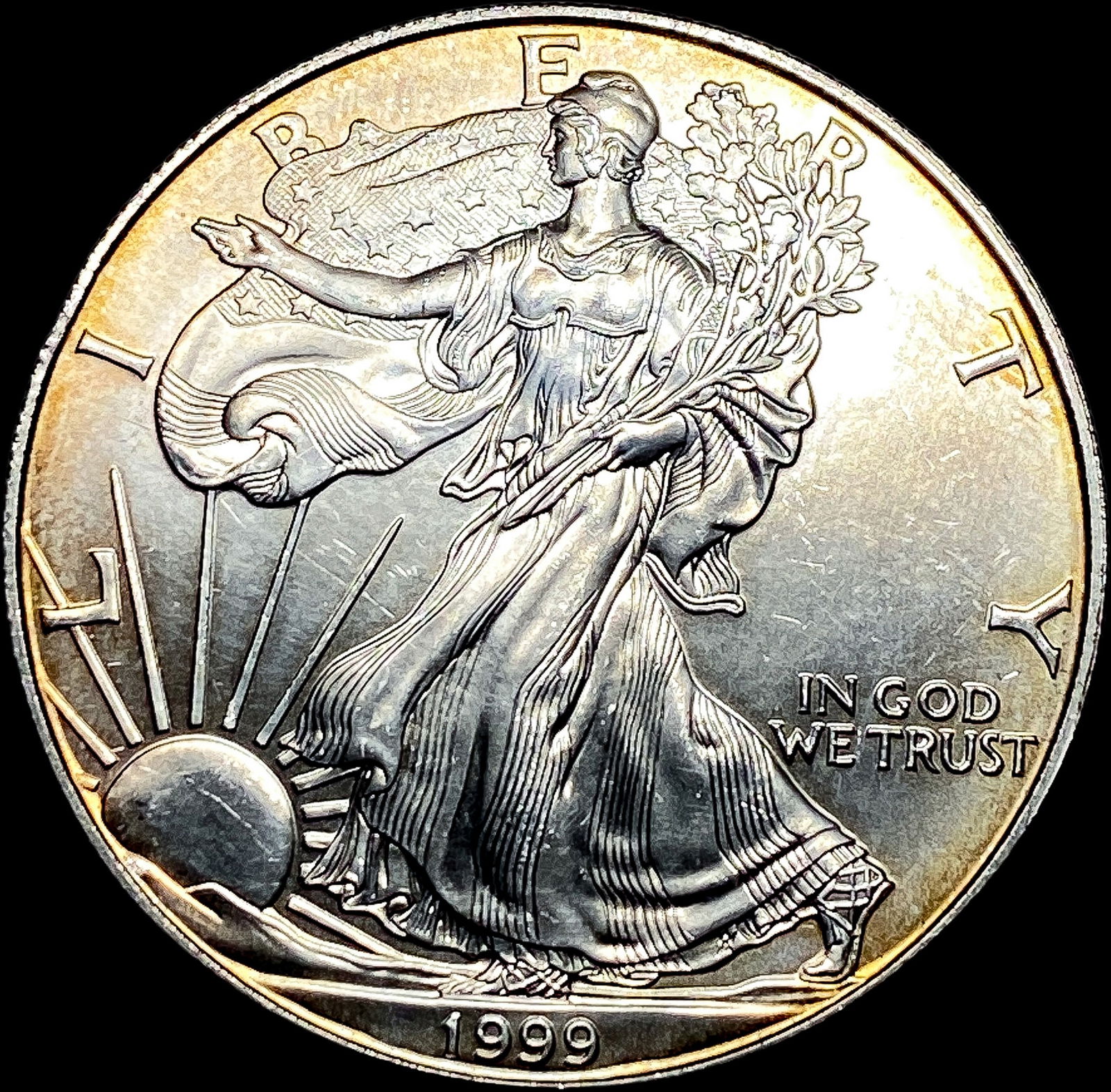 1999 1 oz Silver American Eagle $1 GEM BU (1 of 2)
