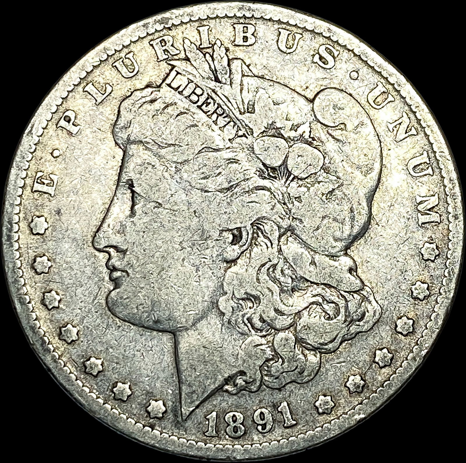 1891-O Silver Morgan Dollar NICELY CIRCULATED (1 of 2)