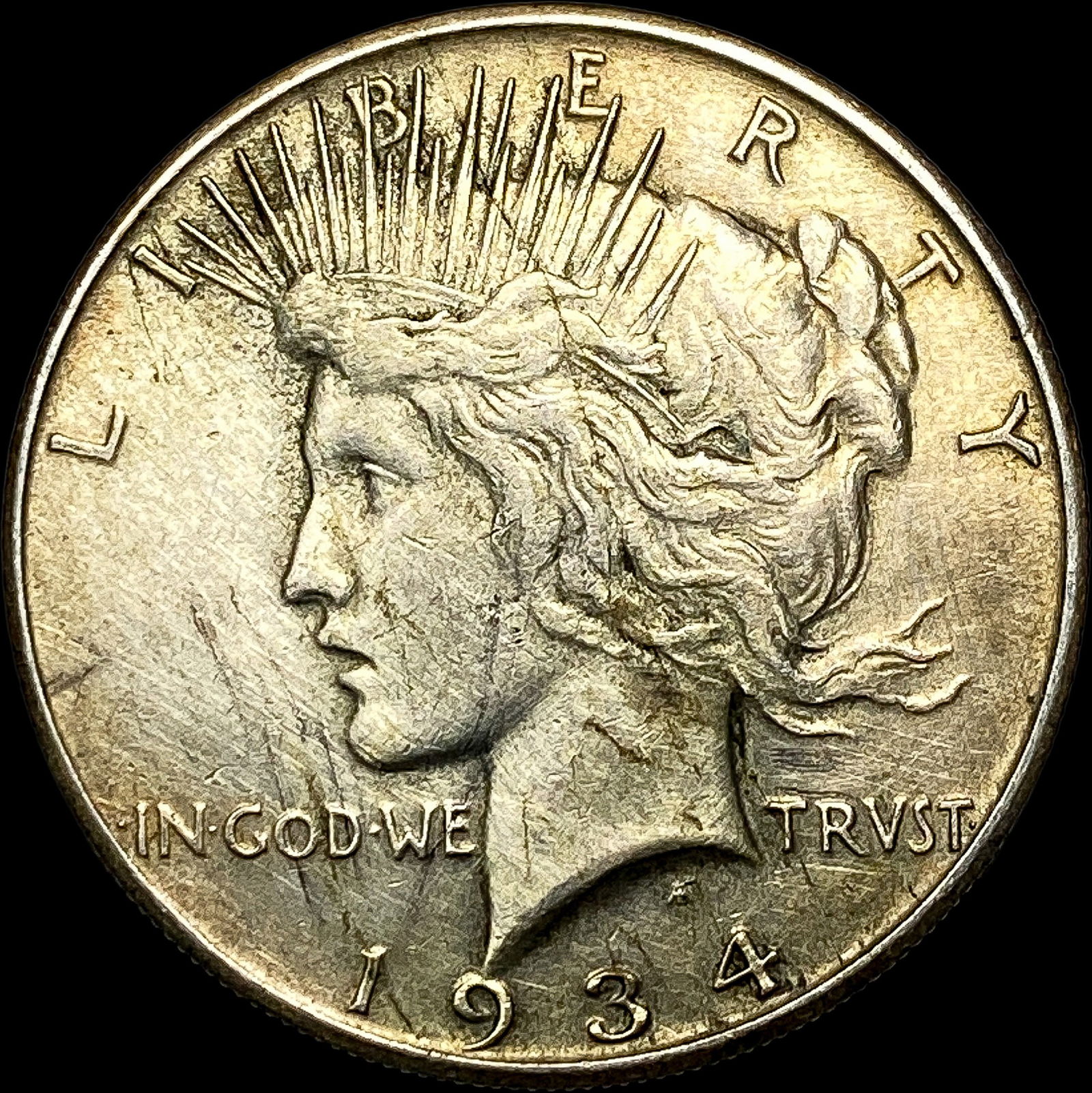 1934-S Silver Peace Dollar CLOSELY UNCIRCULATED (1 of 2)