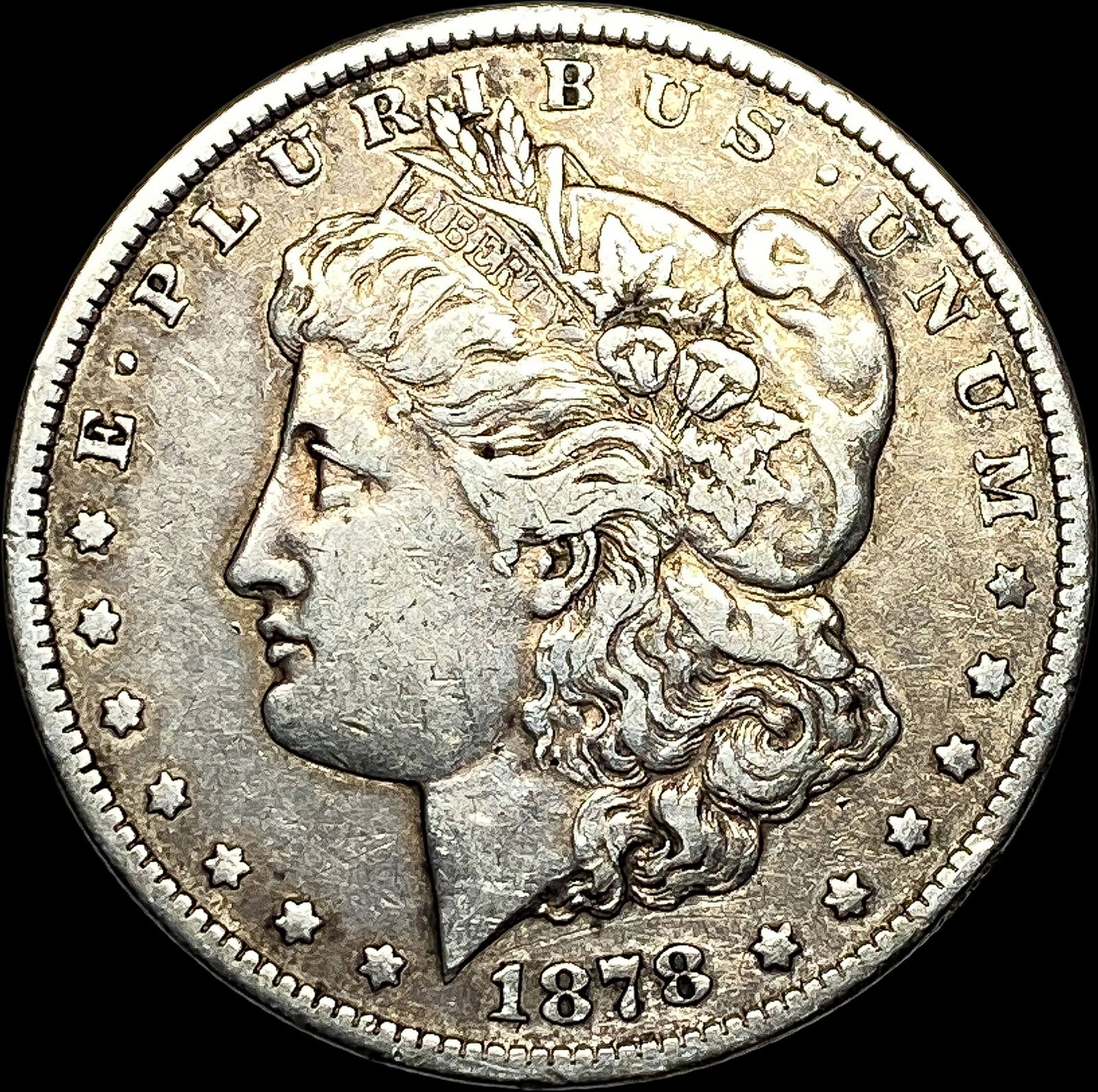 1878-S Silver Morgan Dollar ABOUT UNCIRCULATED: 1878-S Silver Morgan Dollar ABOUT UNCIRCULATED