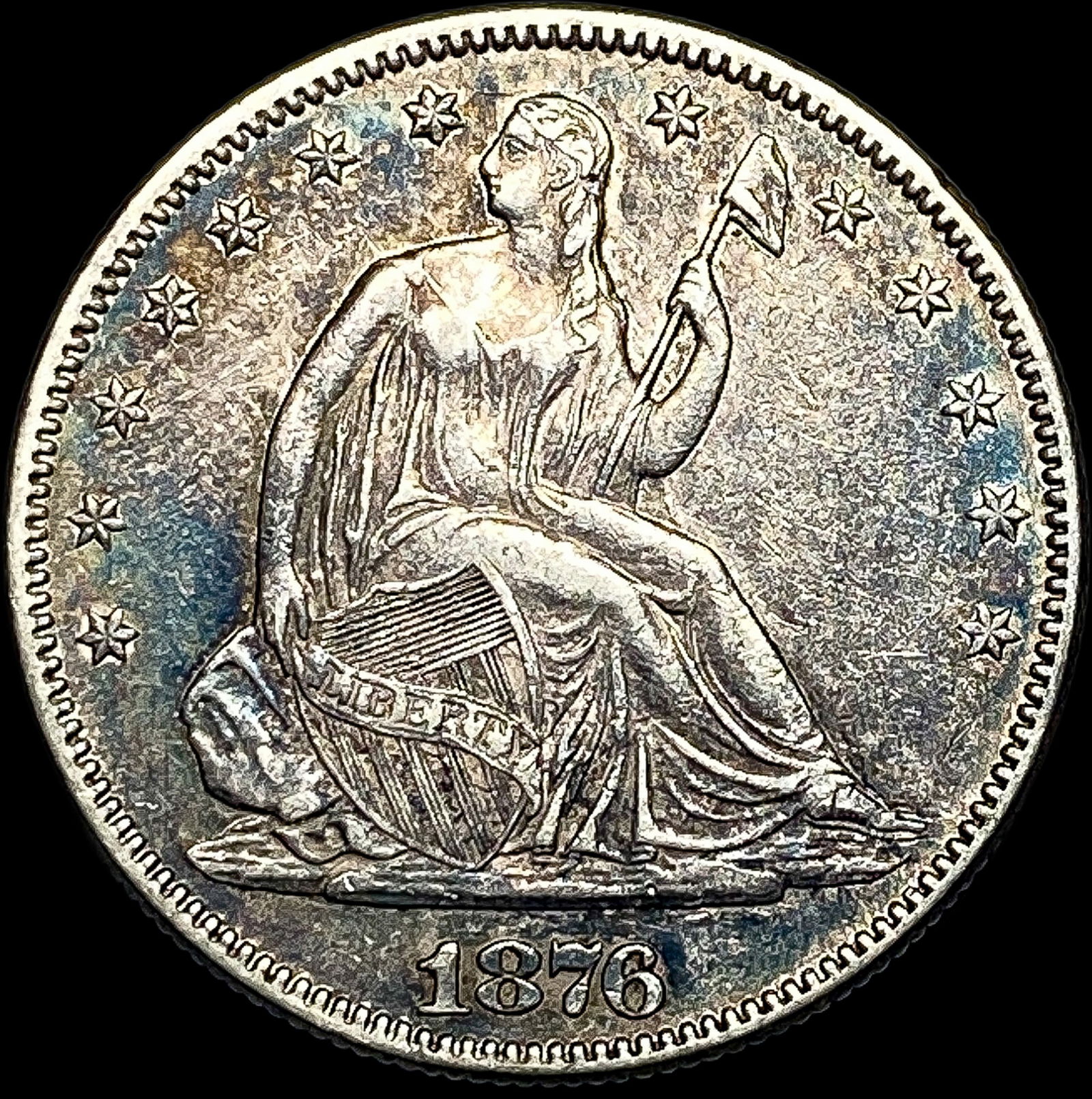 1876 Seated Liberty Half Dollar CLOSELY UNCIRCULATED (1 of 2)