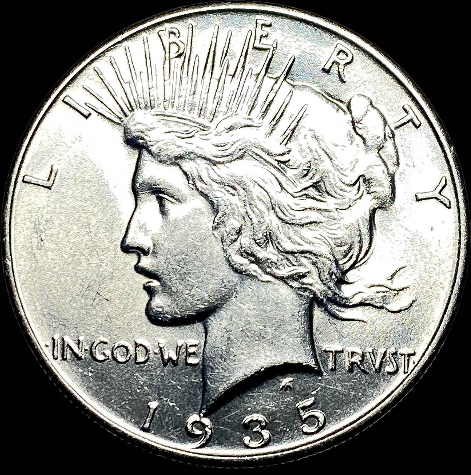 1935 Silver Peace Dollar CHOICE AU (1 of 2)