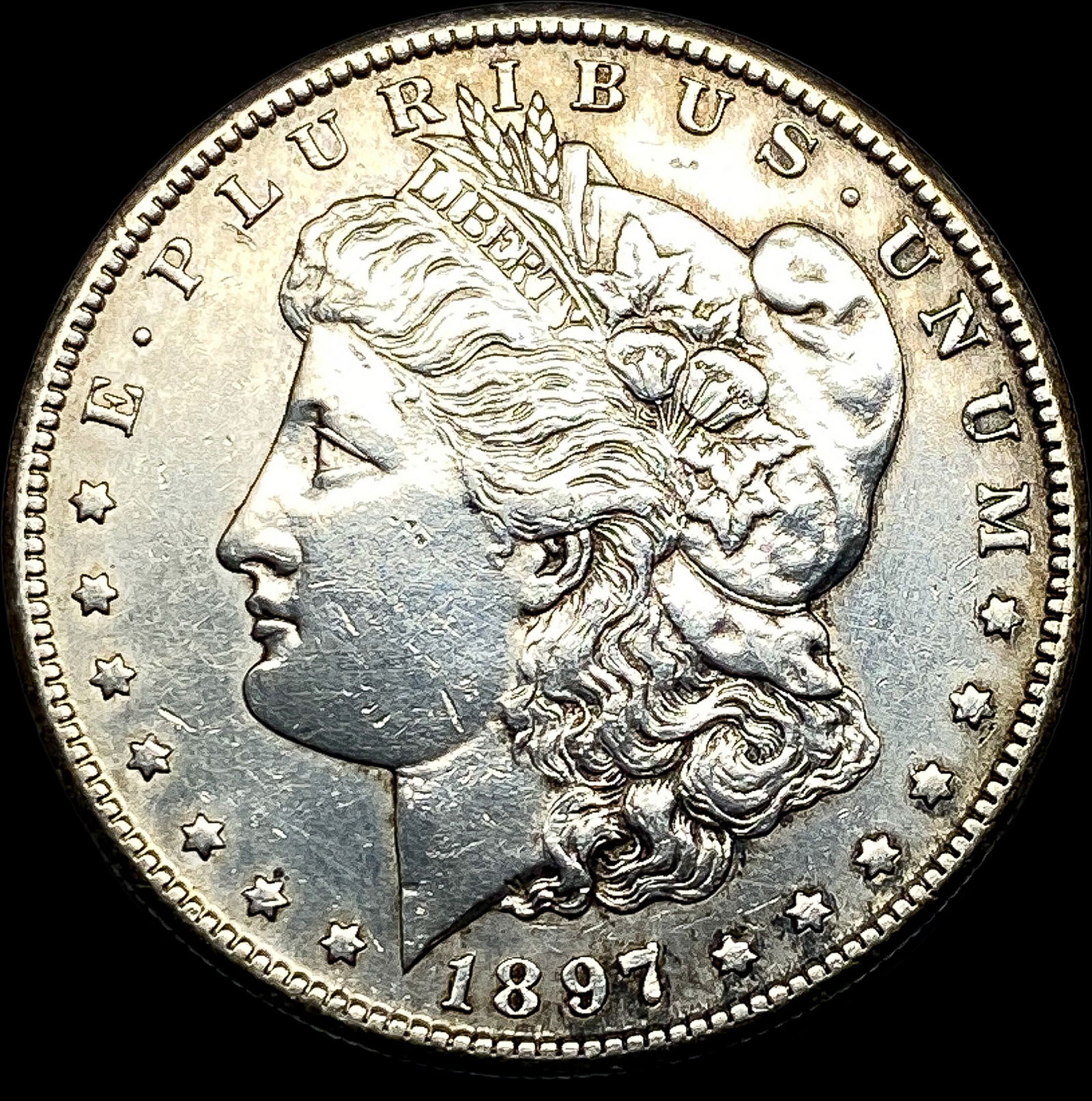 1897-S Silver Morgan Dollar CLOSELY UNCIRCULATED (1 of 2)