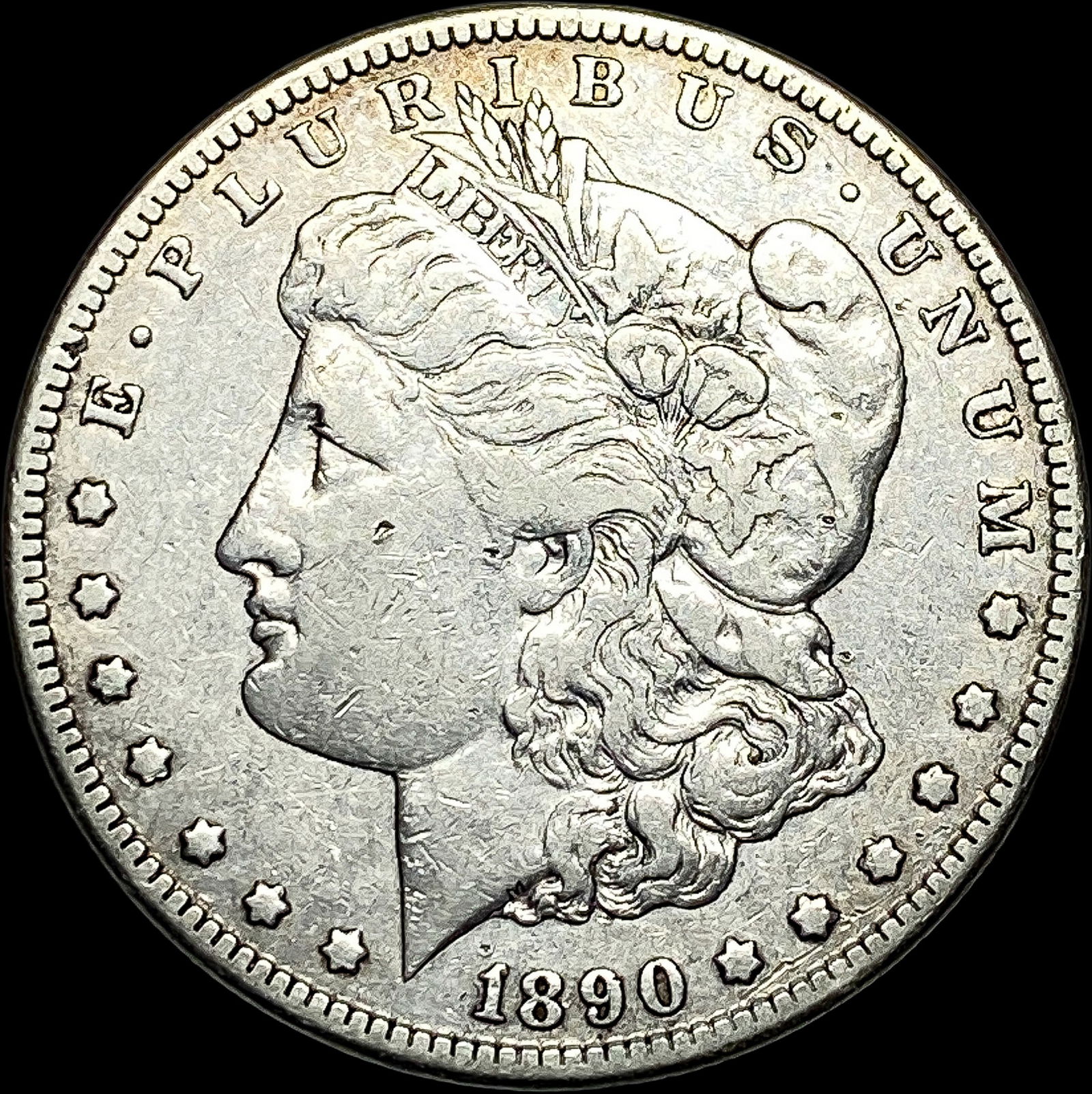 1890-CC Silver Morgan Dollar NEARLY UNCIRCULATED (1 of 2)