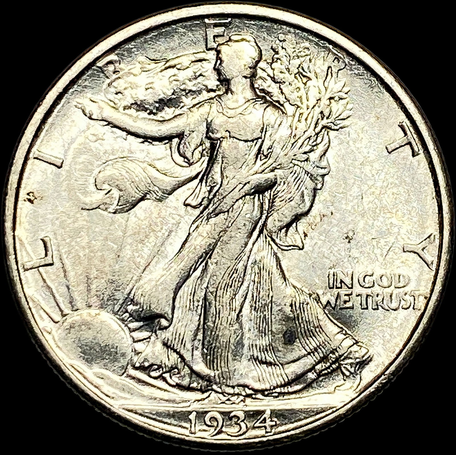 1934-D Silver Walking Liberty Half Dollar CLOSELY UNCIRCULATED (1 of 2)