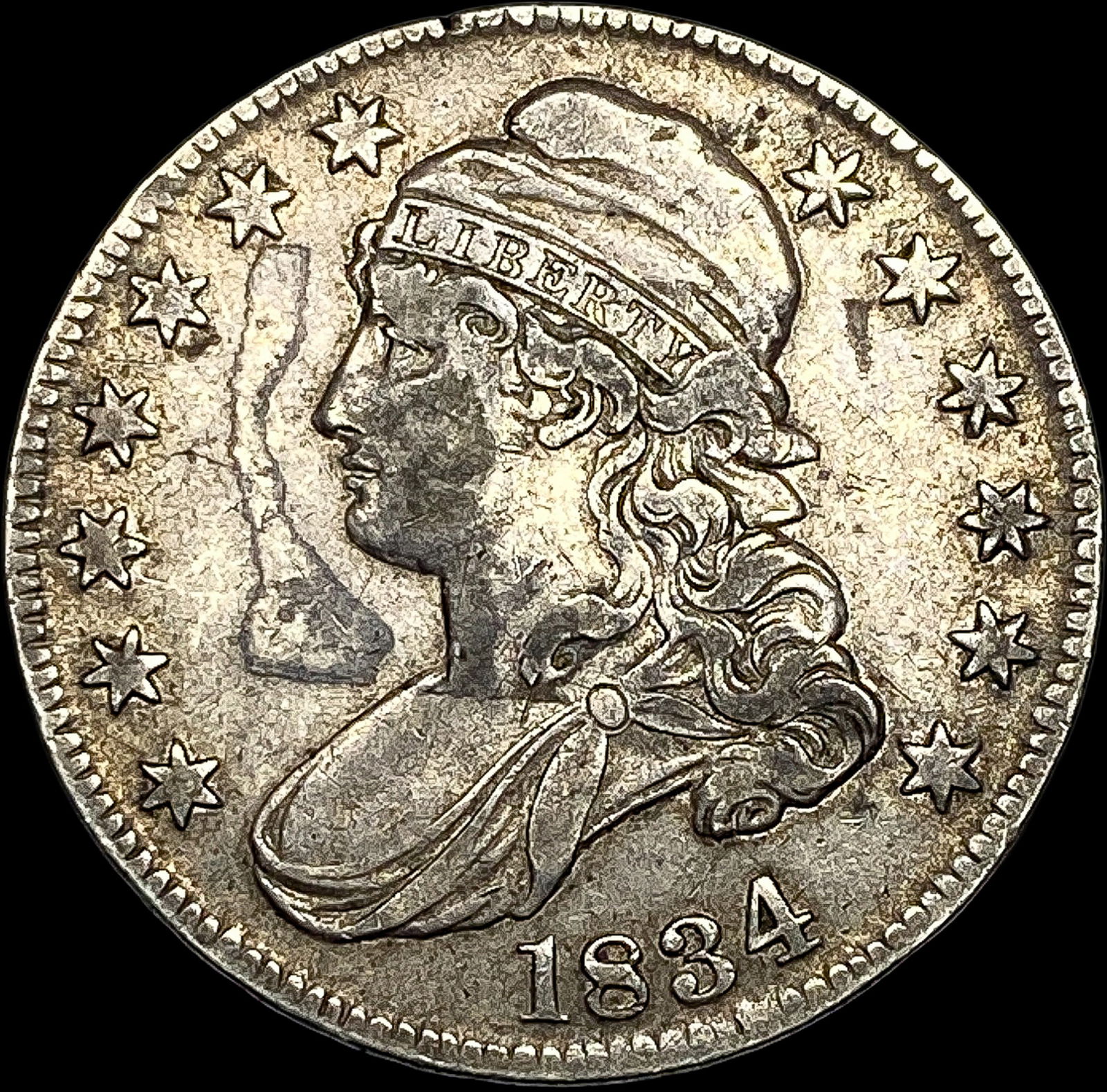 1834 Capped Bust Half Dollar ABOUT UNCIRCULATED (1 of 2)
