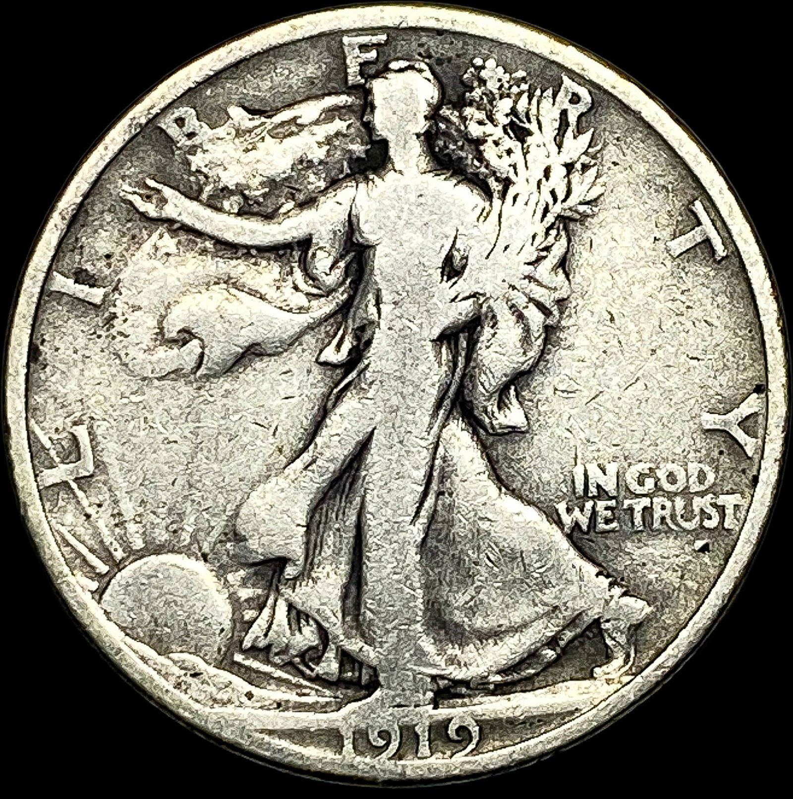 1919 Walking Liberty Half Dollar NICELY CIRCULATED (1 of 2)