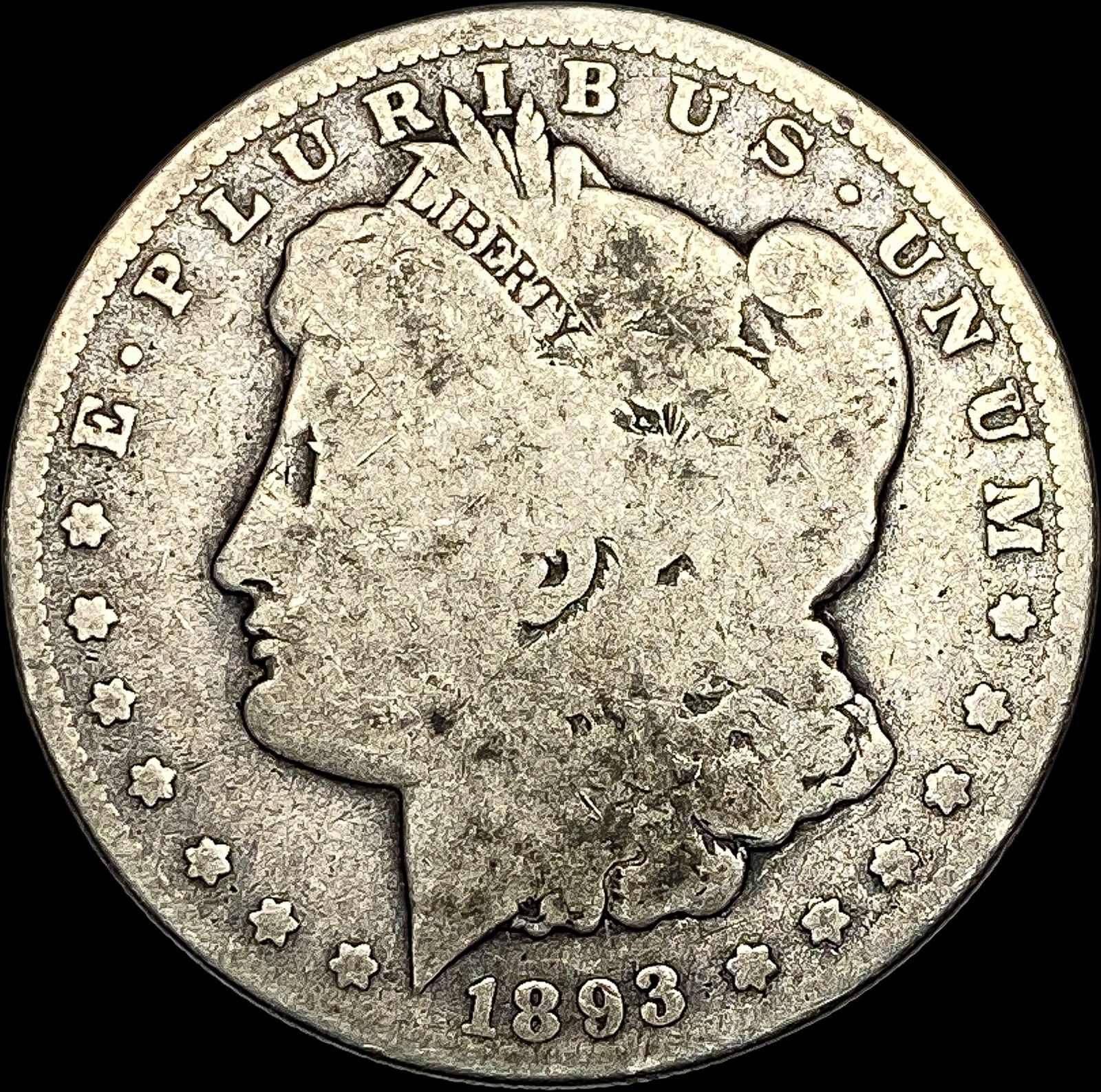 1893-O Silver Morgan Dollar NICELY CIRCULATED (1 of 2)