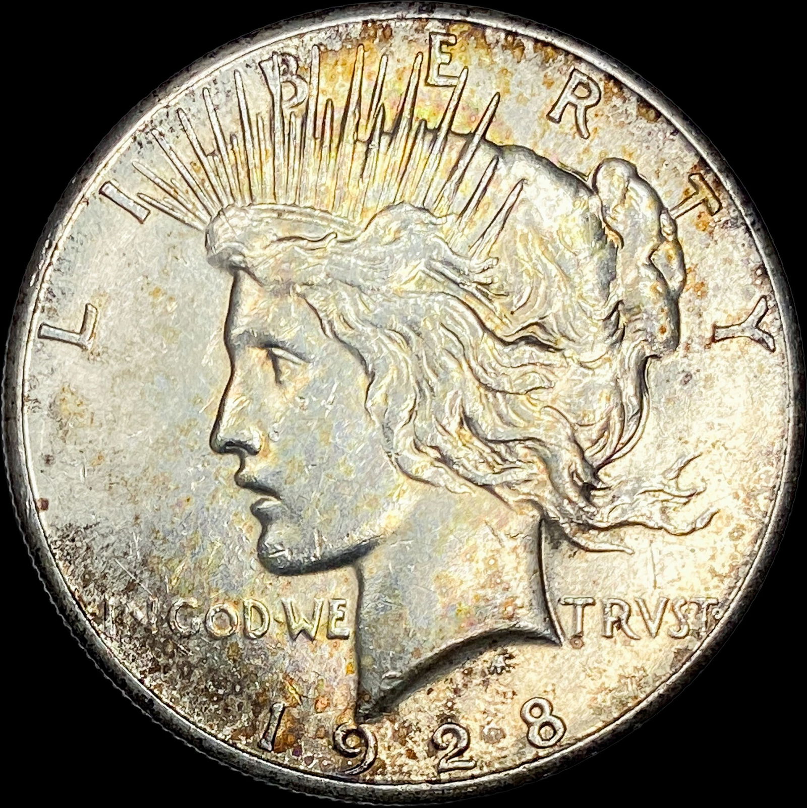 1928 Silver Peace Dollar CLOSELY UNCIRCULATED (1 of 2)