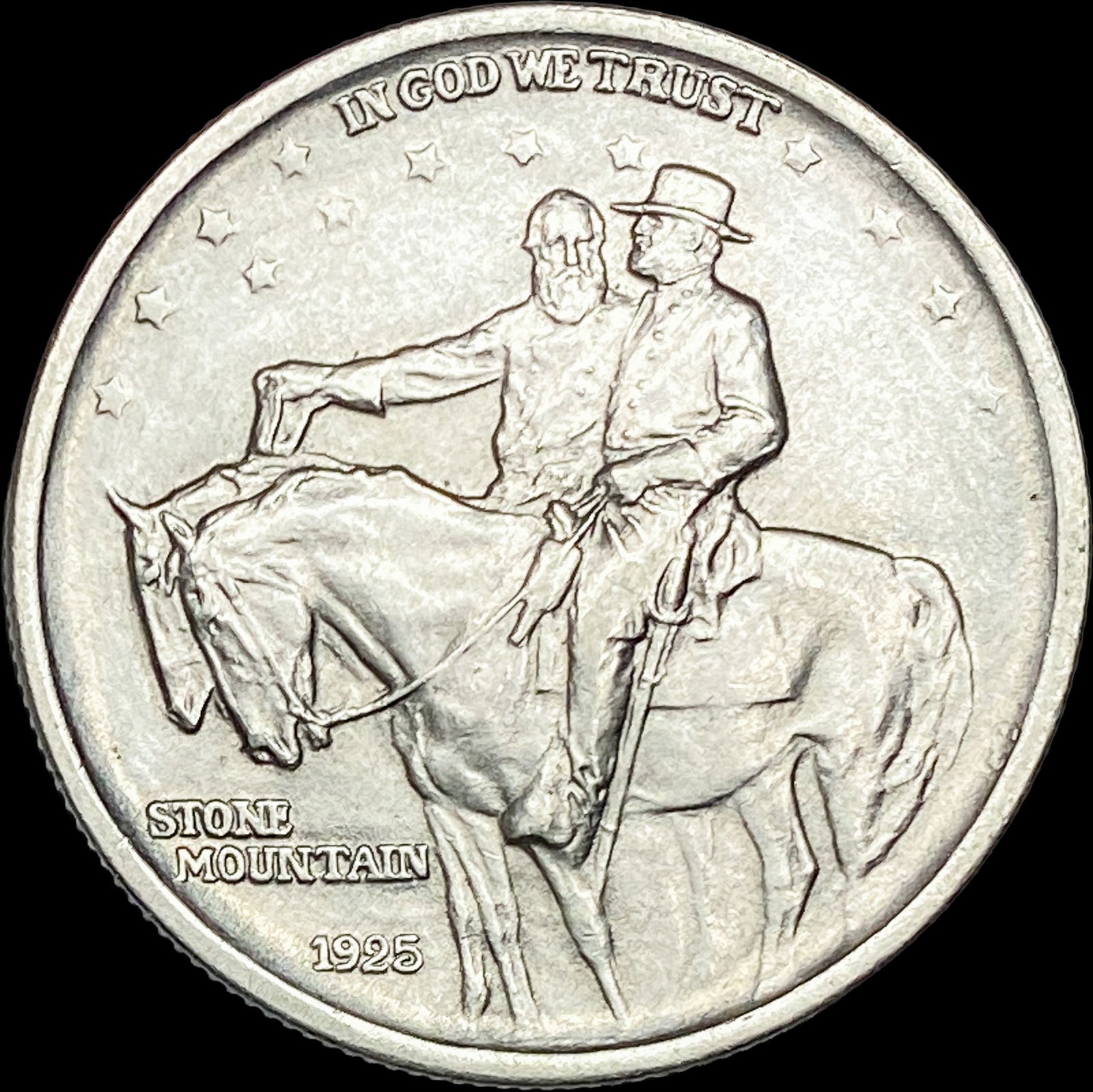 1925 Silver Stone Mountain Half Dollar CLOSELY UNCIRCULATED (1 of 2)