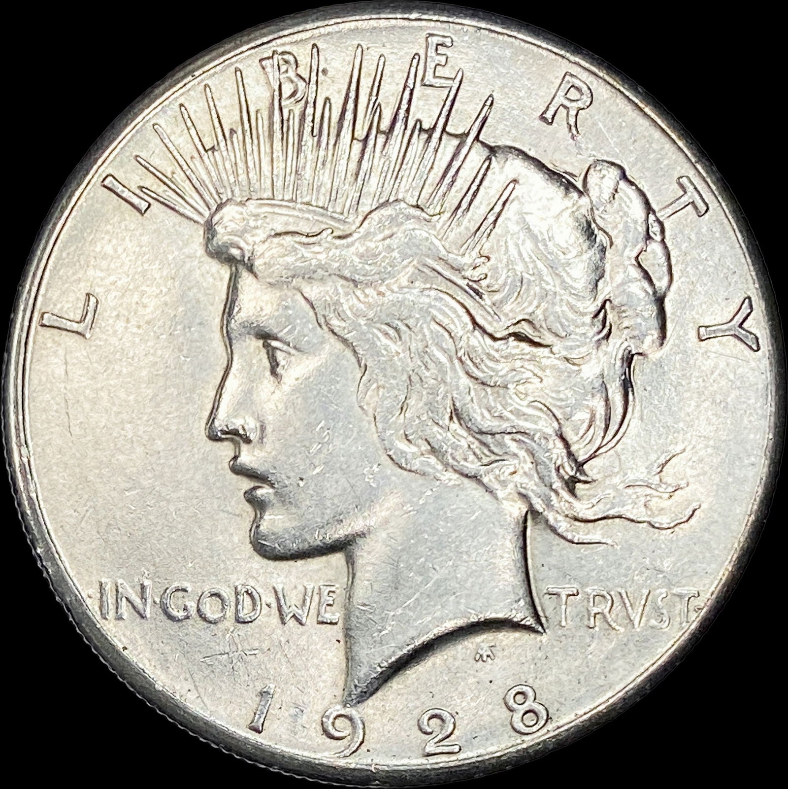 1928 Silver Peace Dollar CLOSELY UNCIRCULATED (1 of 2)