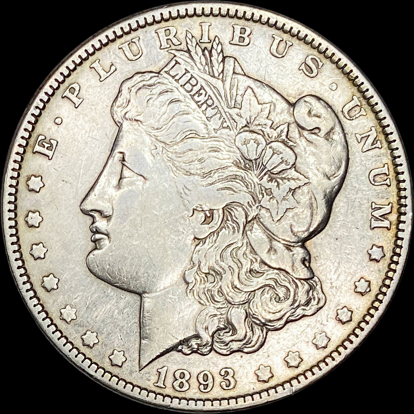 1893 Silver Morgan Dollar NEARLY UNCIRCULATED: 1893 Silver Morgan Dollar NEARLY UNCIRCULATED