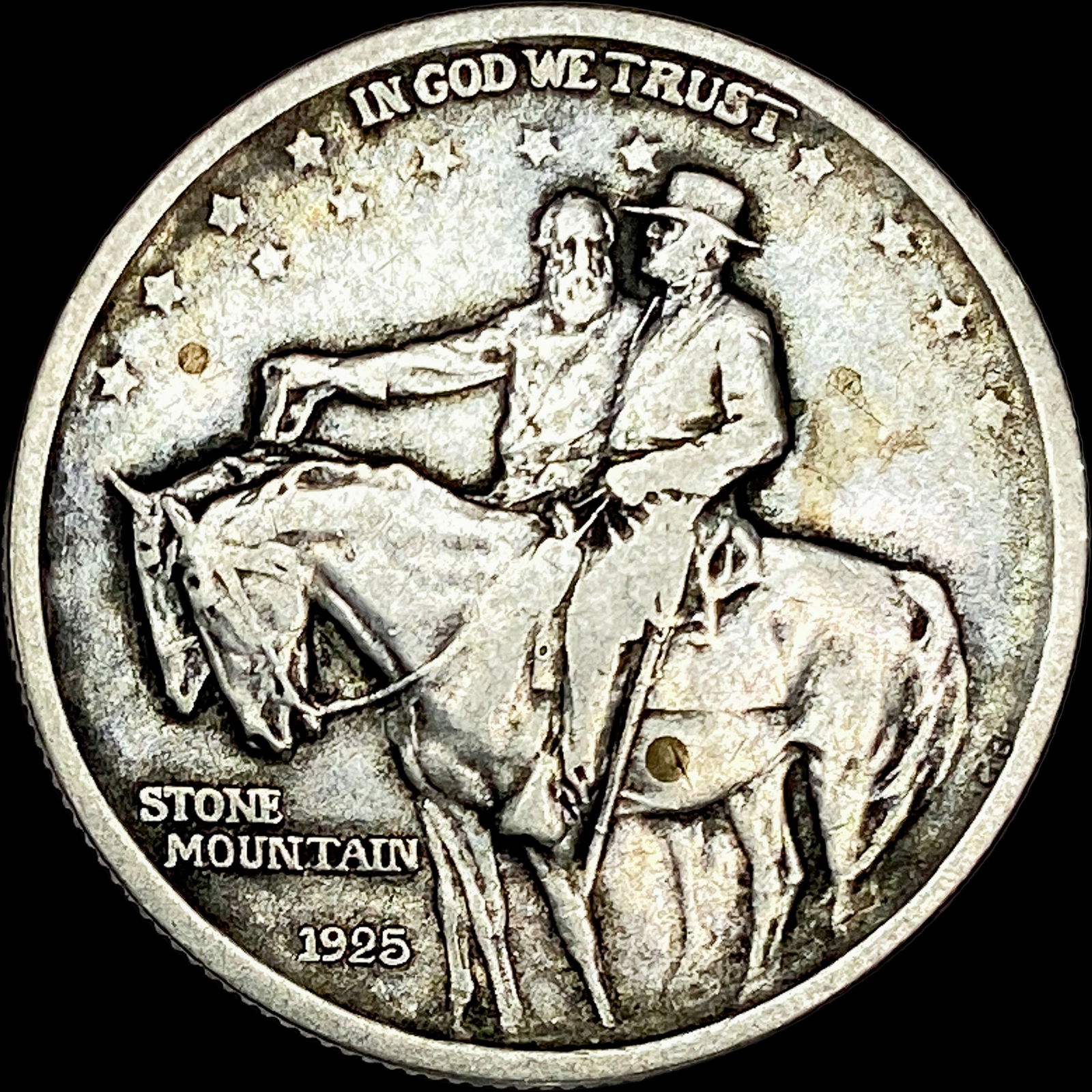 1925 Silver Stone Mountain Half Dollar NEARLY UNCIRCULATED (1 of 2)