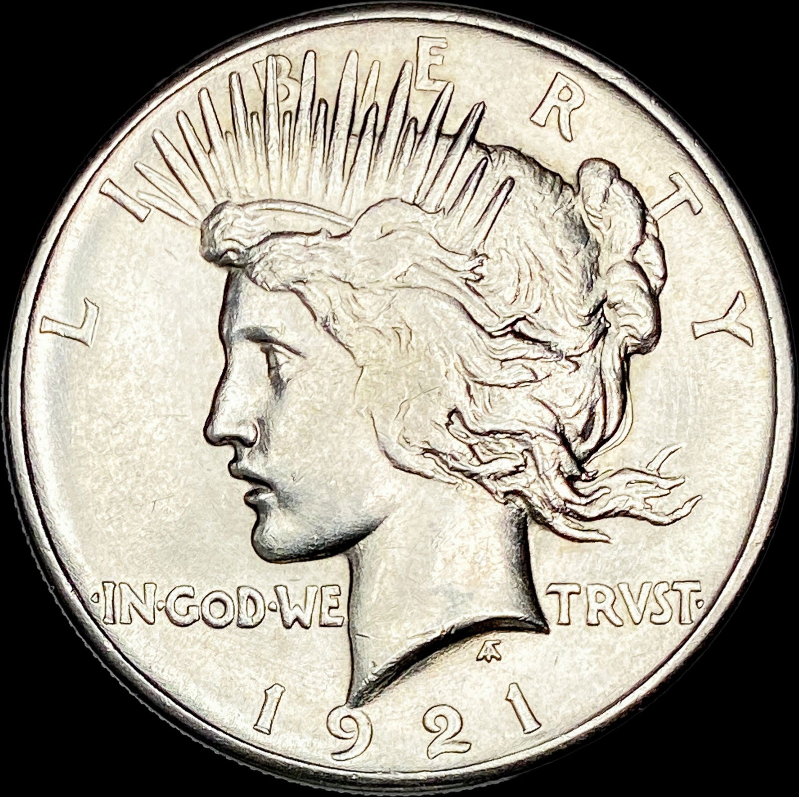 1921 Silver Peace Dollar CLOSELY UNCIRCULATED (1 of 2)
