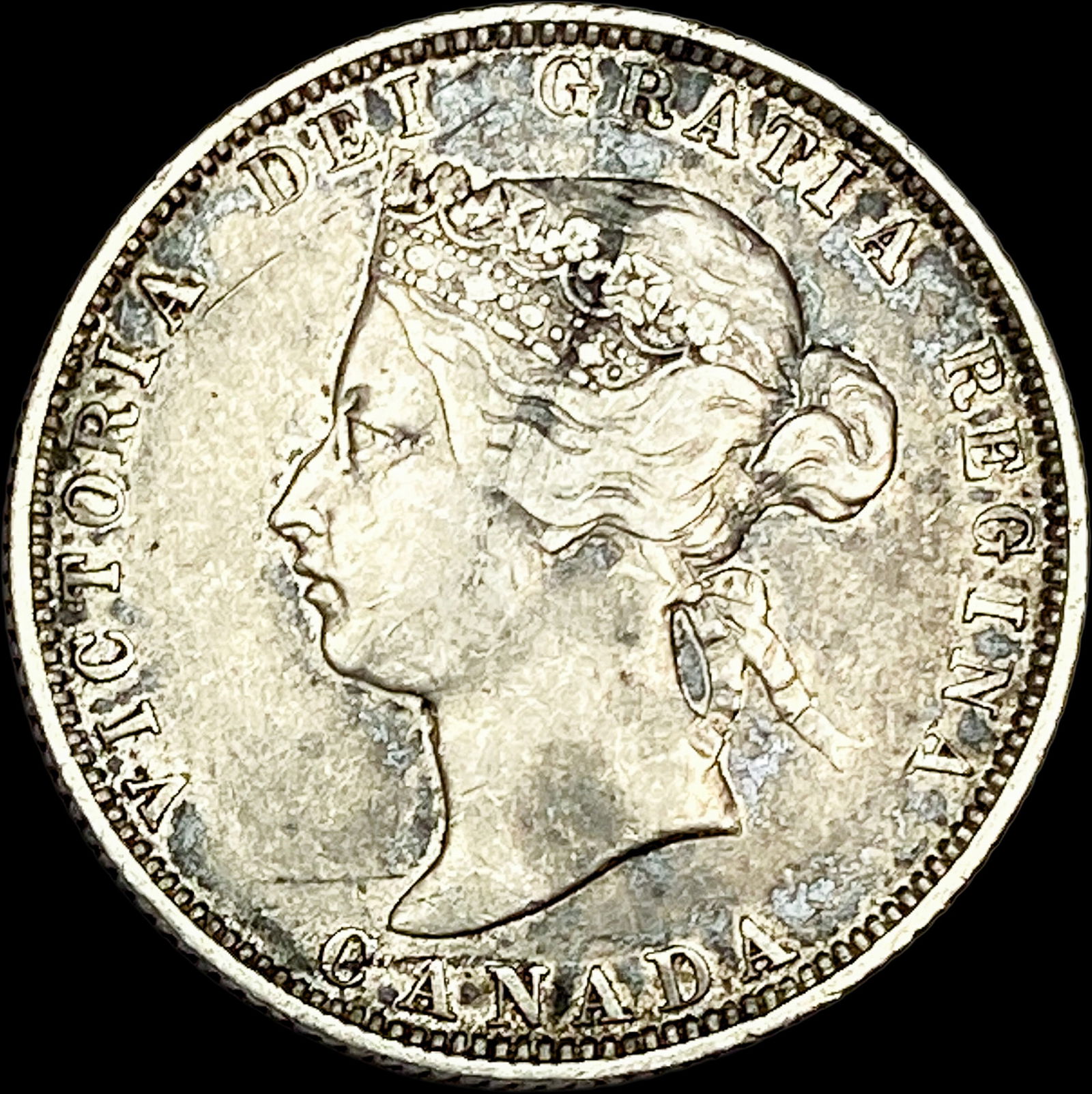 1874 Canada Silver 25 Cents NEARLY UNCIRCULATED (1 of 2)