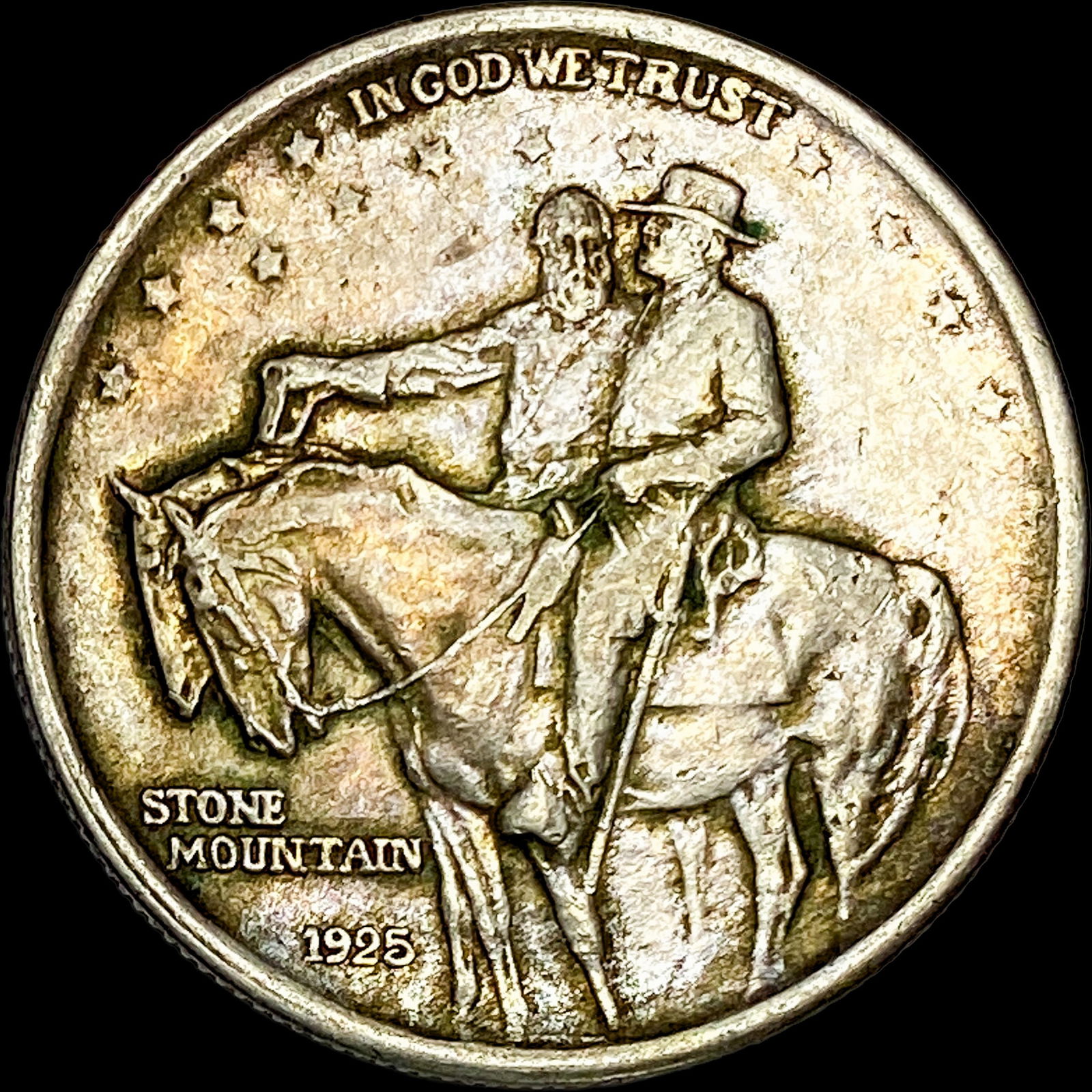 1925 Stone Mountain Silver Half Dollar NEARLY UNCIRCULATED (1 of 2)