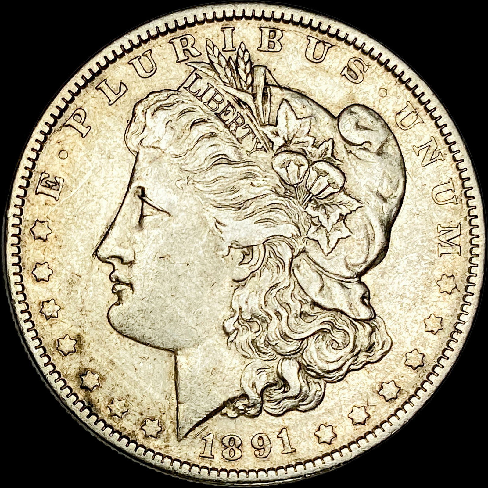 1891-O Silver Morgan Dollar NEARLY UNCIRCULATED (1 of 2)