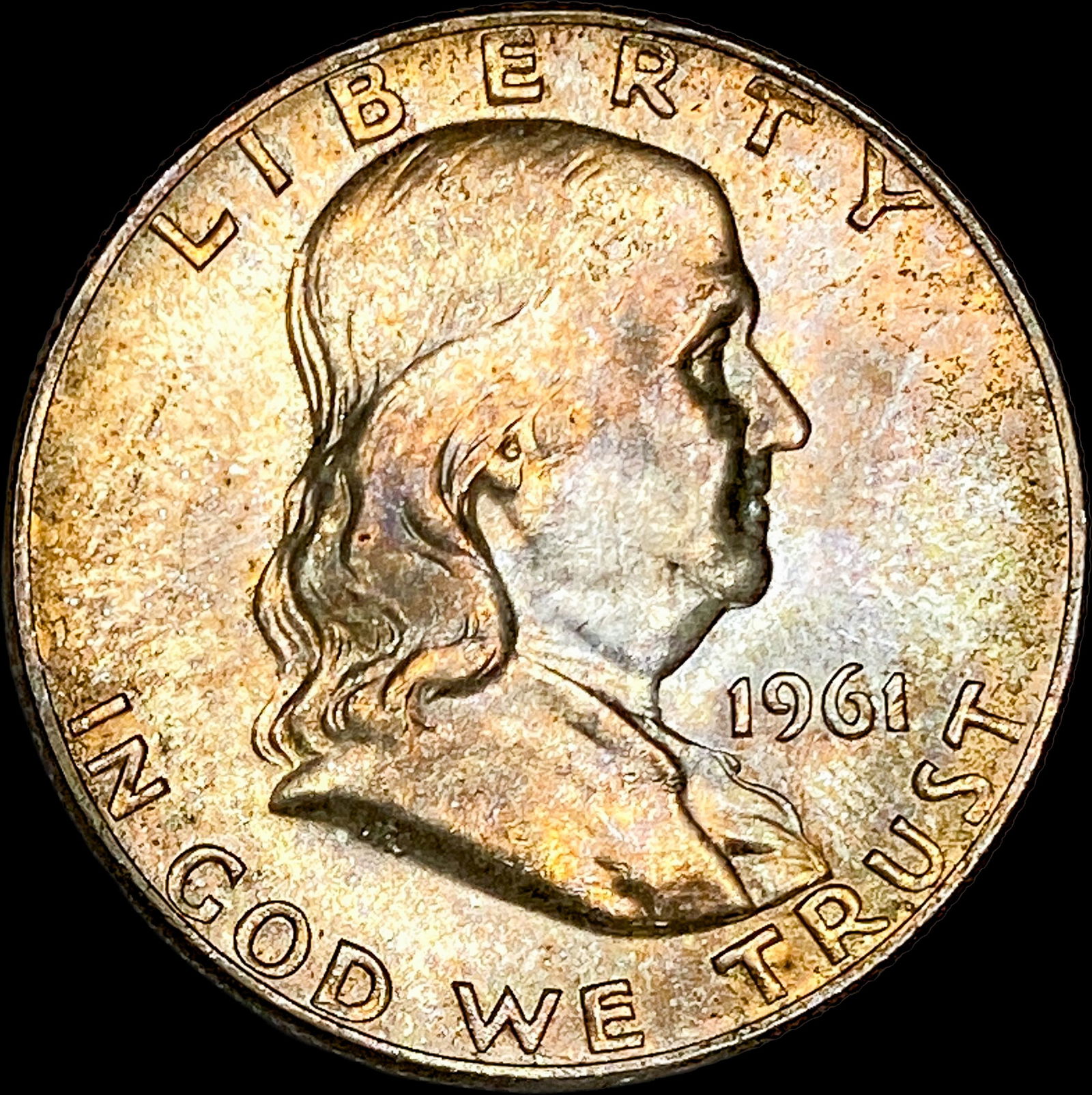 1961-D FBL Silver Half Dollar Franklin UNCIRCULATED (1 of 2)