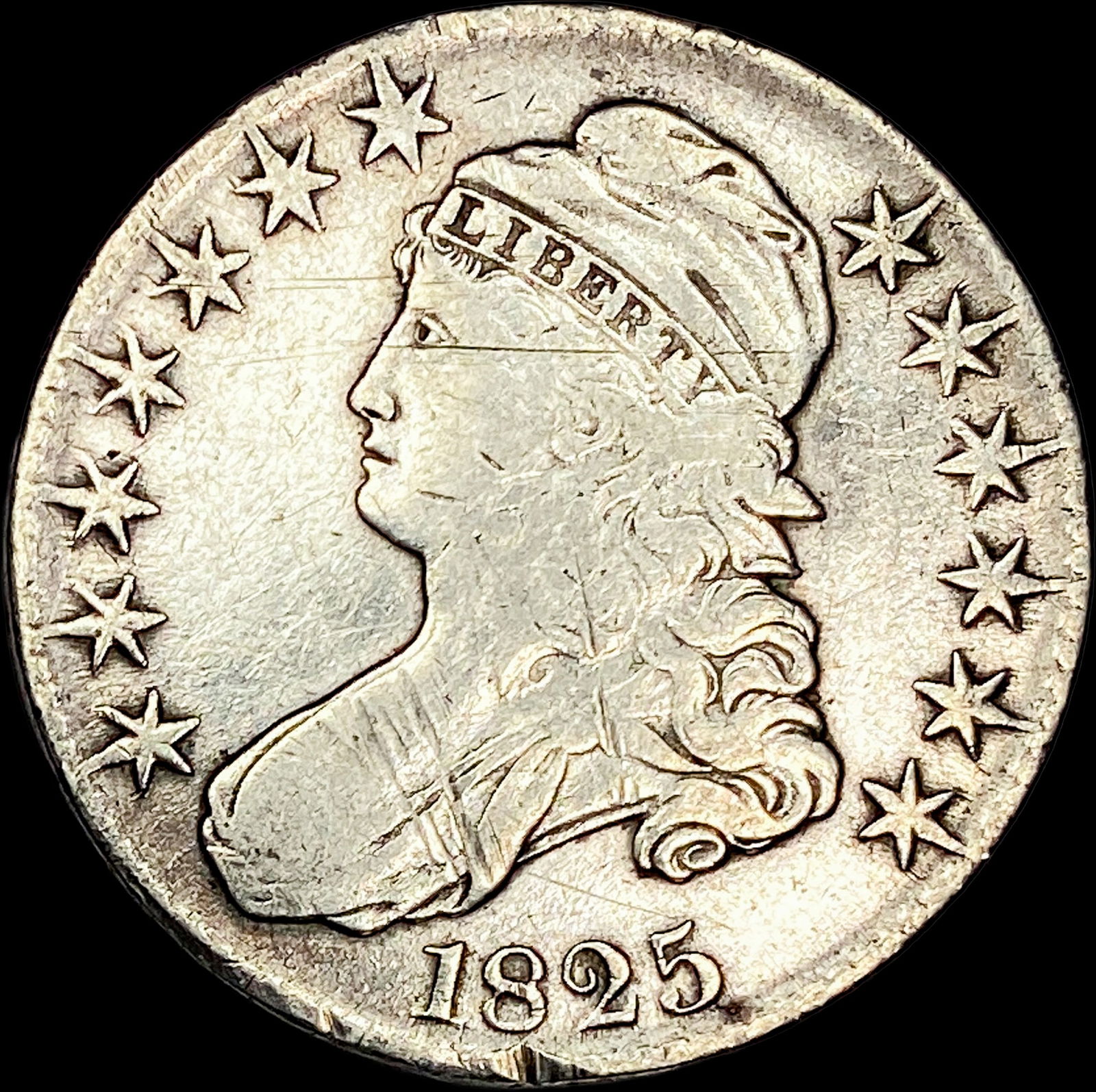 1825 PL Capped Bust Half Dollar HIGH GRADE (1 of 2)