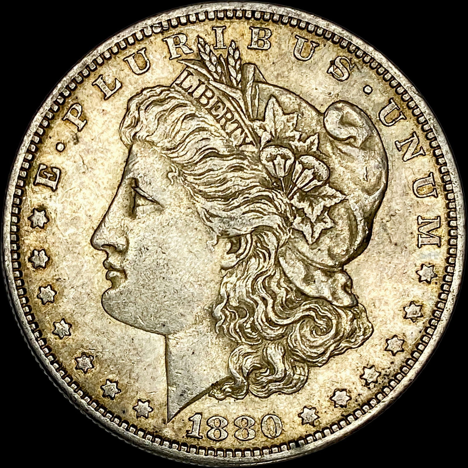 1880-S Silver Morgan Dollar CLOSELY UNCIRCULATED (1 of 2)