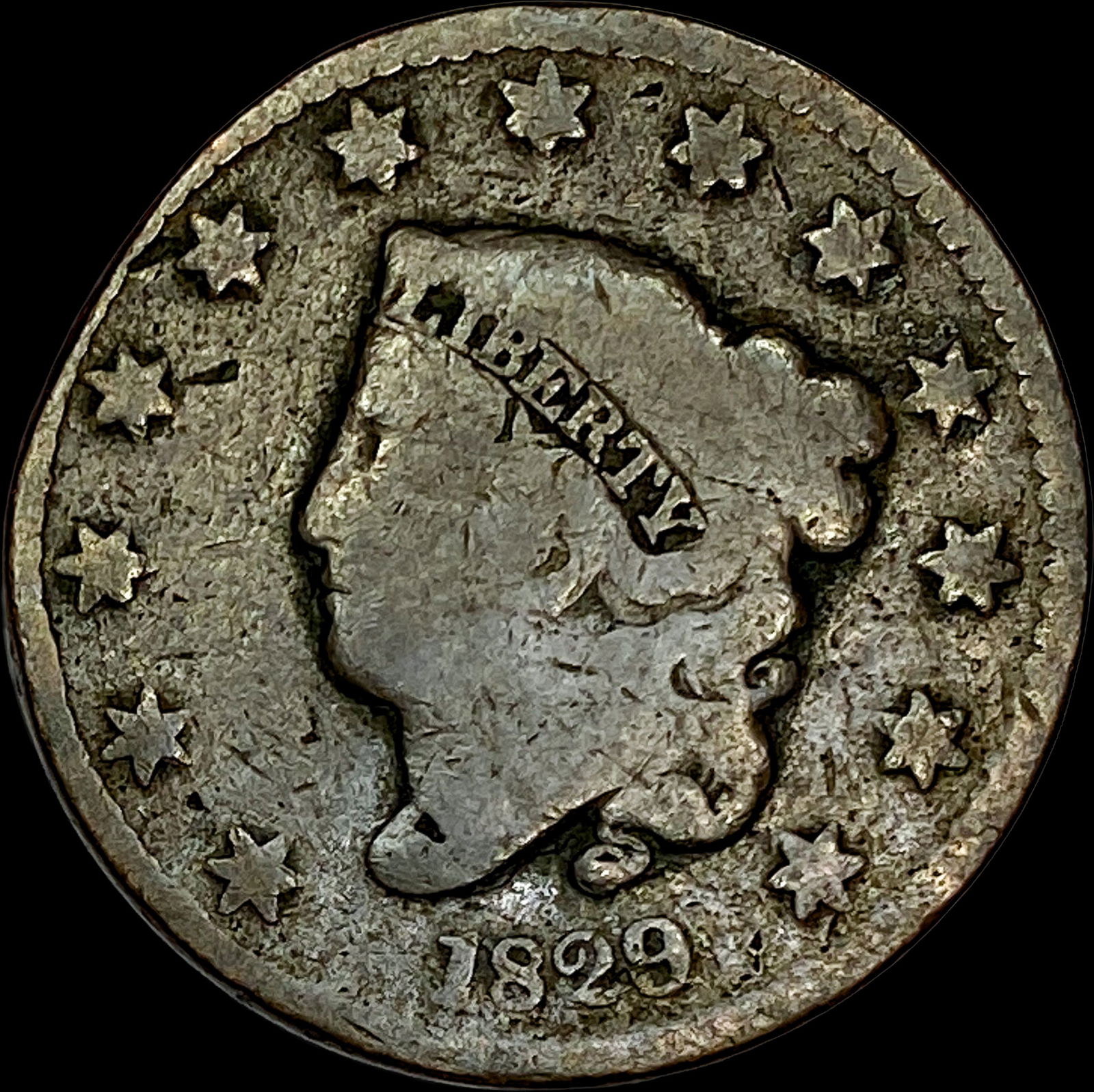1829 Coronet Head Large Cent HIGH GRADE (1 of 2)